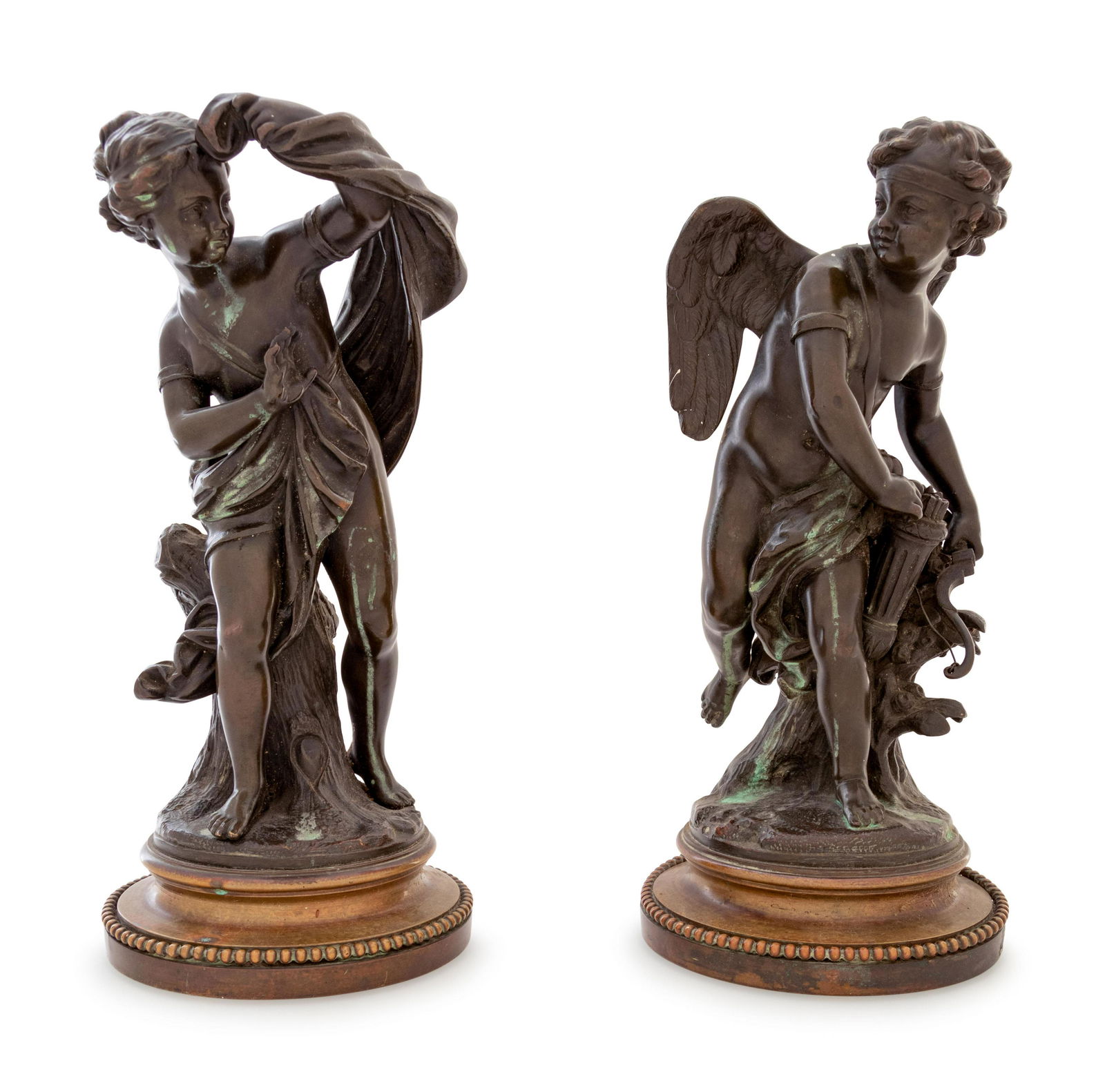 A Pair of Bronze Figures of Cupid and Psyche (1 of 3)