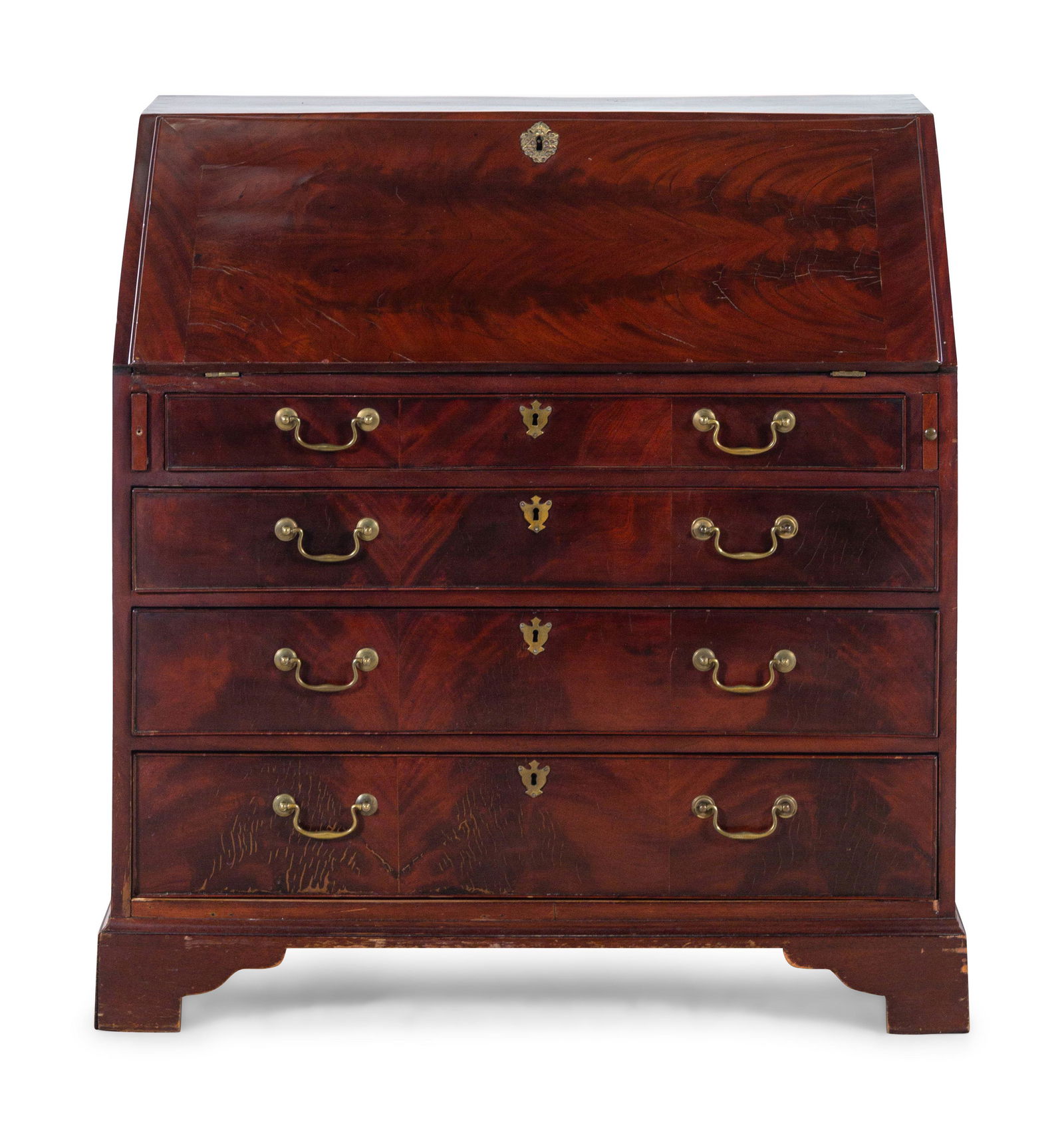 A George III Mahogany Slant-Front Desk (1 of 5)
