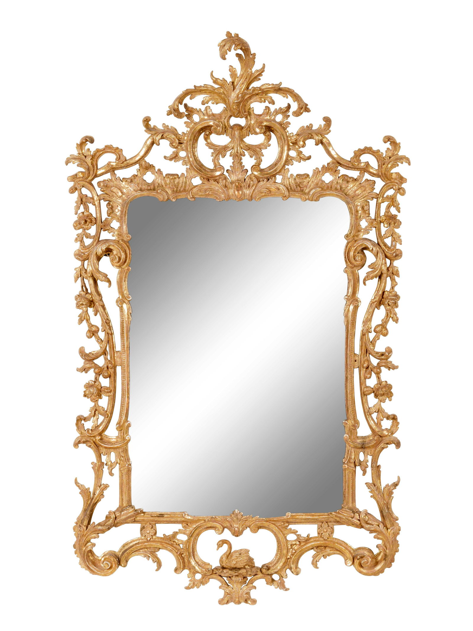 A George III Style Carved Giltwood Mirror (1 of 2)