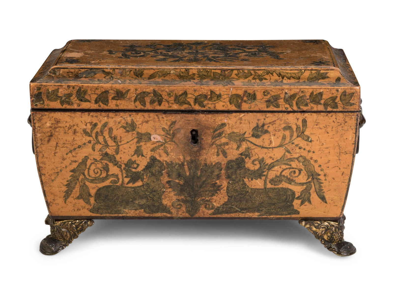 A George III Penwork Tea Caddy (1 of 6)