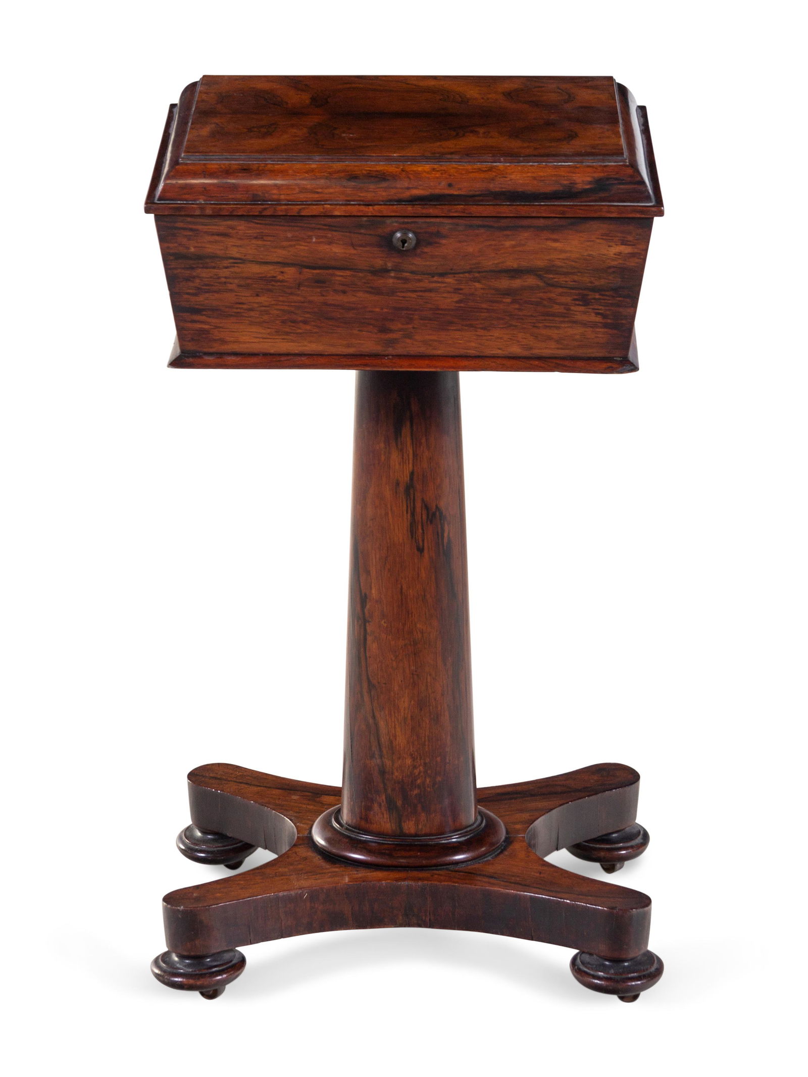 A Regency Mahogany Tea Poy (1 of 2)