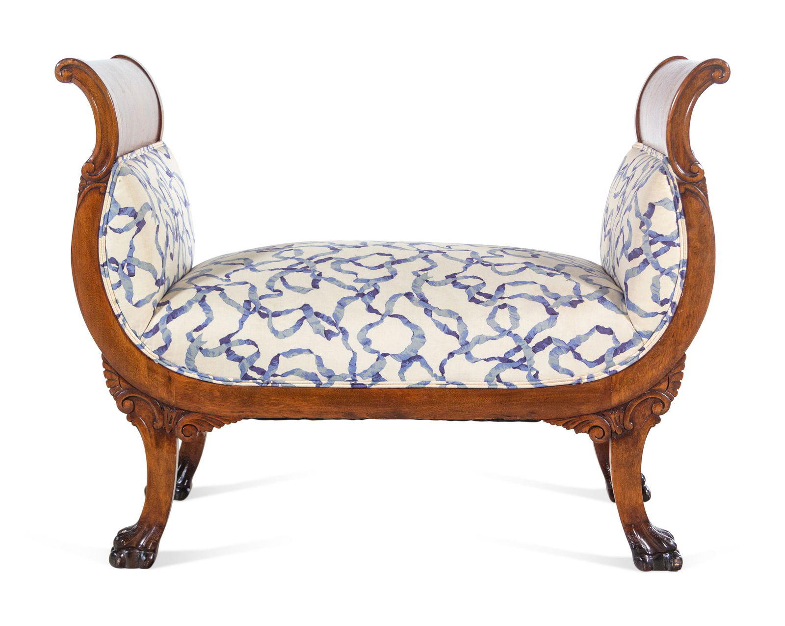 A Regency Style Mahogany Curule Bench (1 of 3)