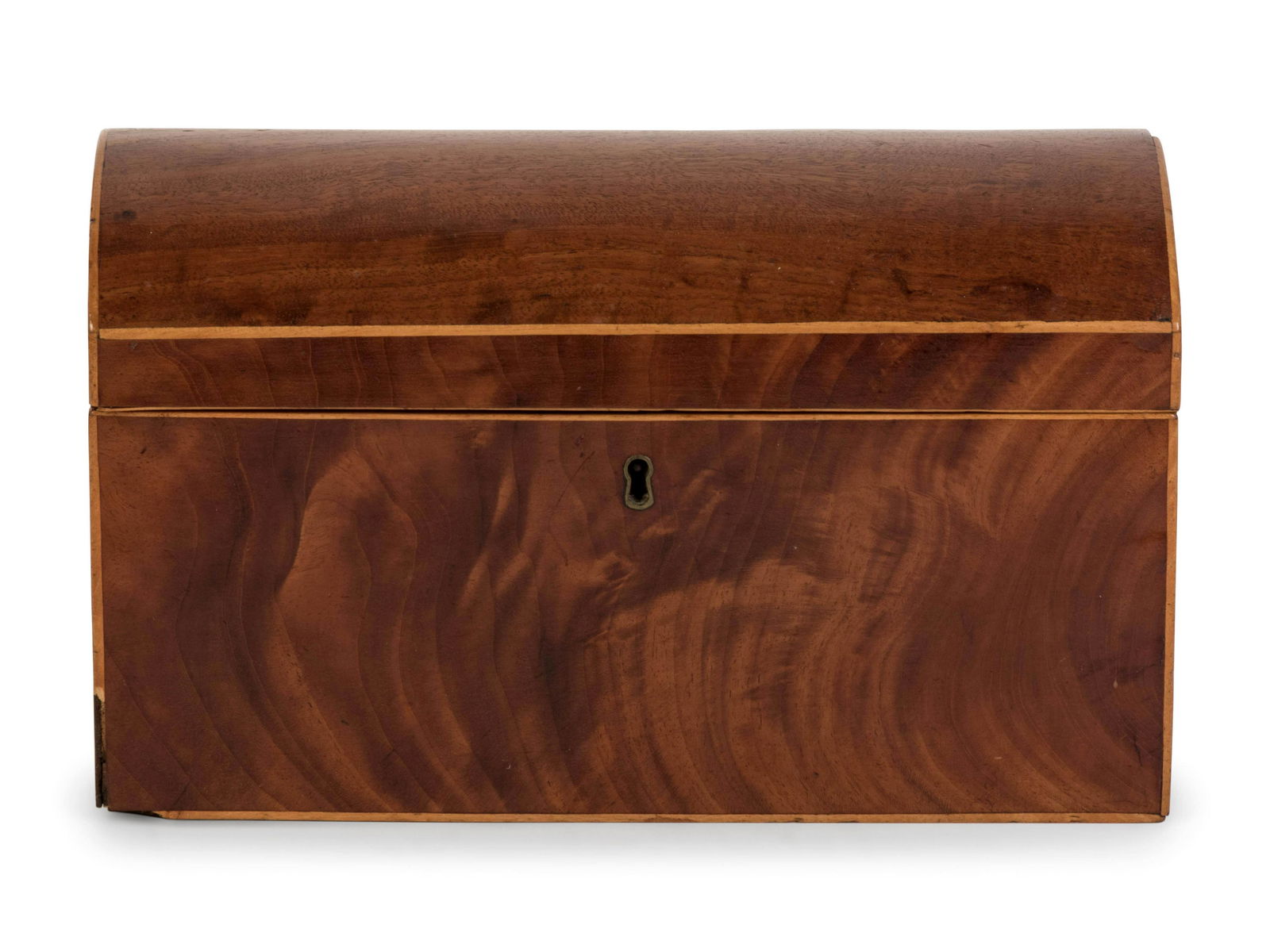 A Regency Mahogany Tea Caddy (1 of 3)