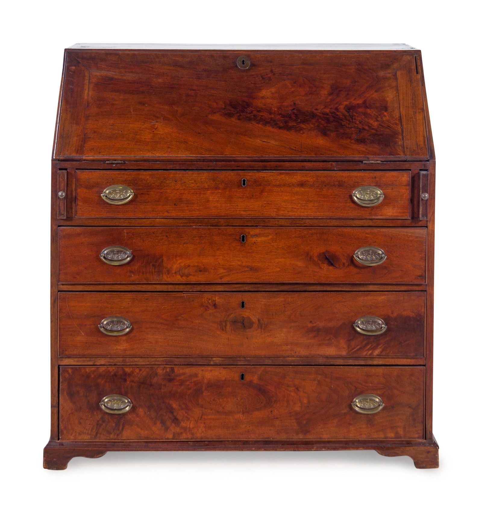 A Chippendale Walnut Slant-Front Bureau (1 of 5)