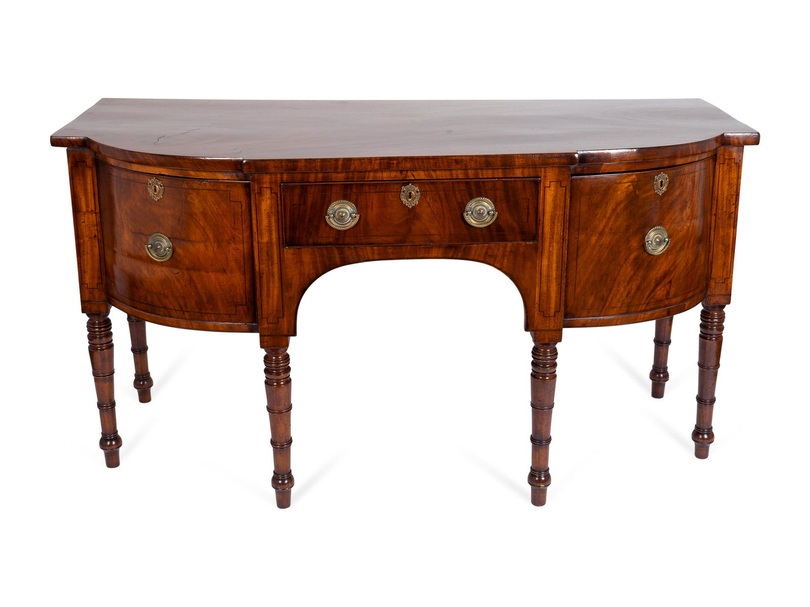 A George IV Figured Mahogany Sideboard Height 37 x (1 of 1)