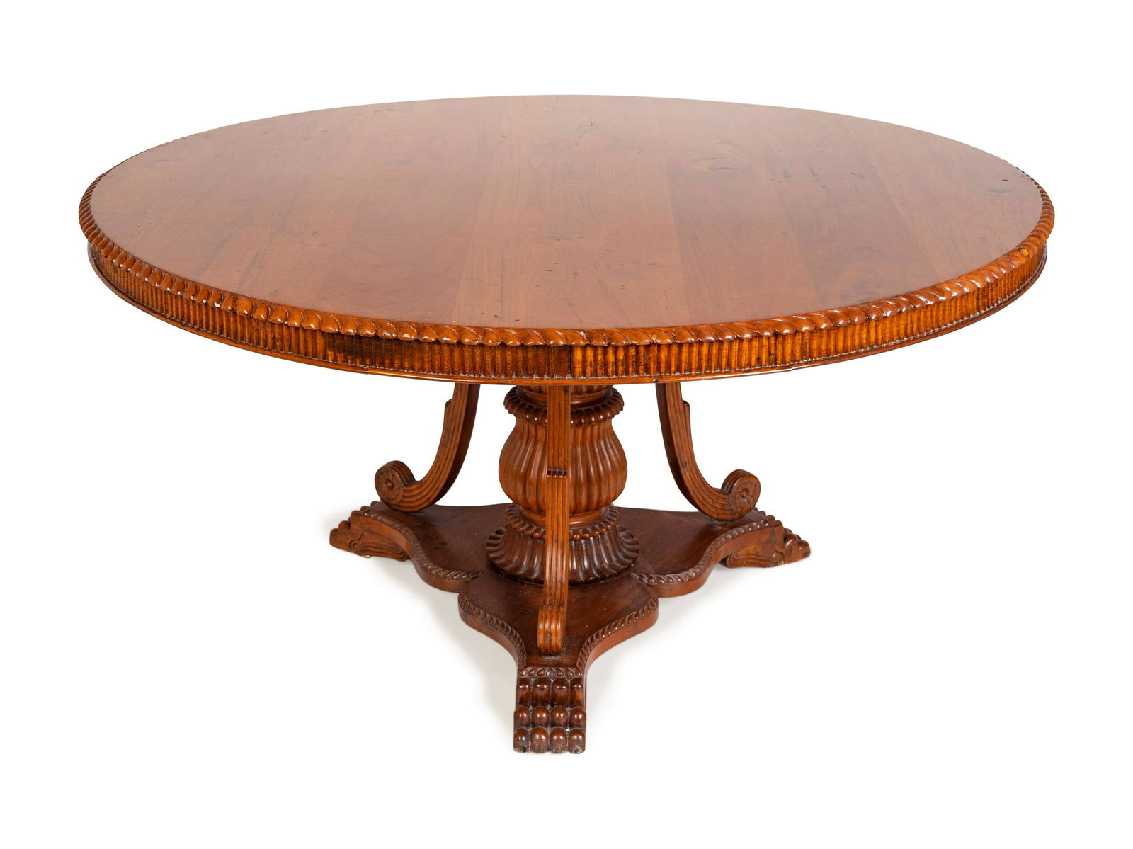 A Regency Style Carved Rosewood Tilt-Top Breakfast (1 of 1)