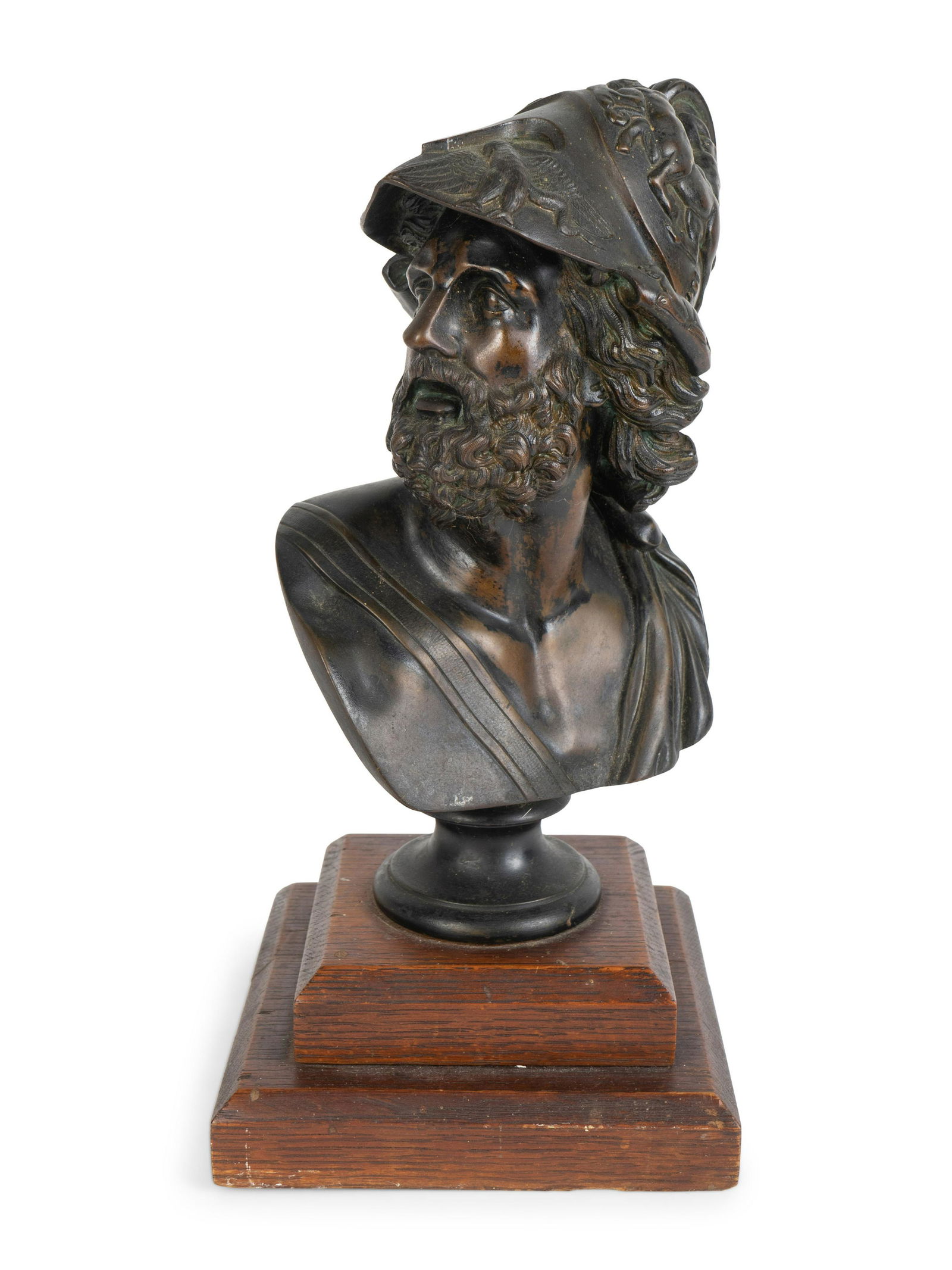 A Patinated Bronze Bust of Menelaeus Height of bust 9 (1 of 1)