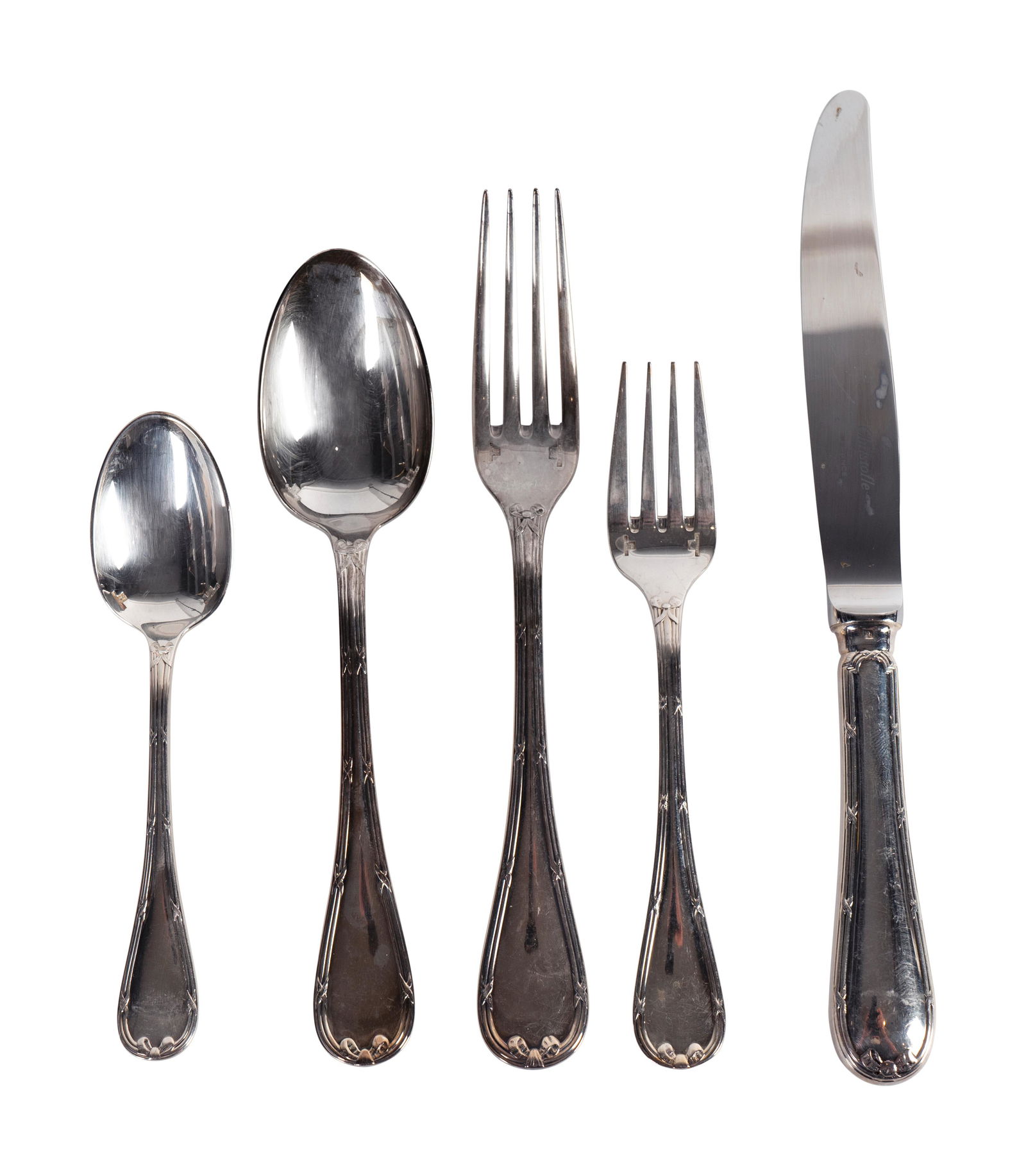 A Christofle Silverplate Part Flatware Service Length (1 of 2)