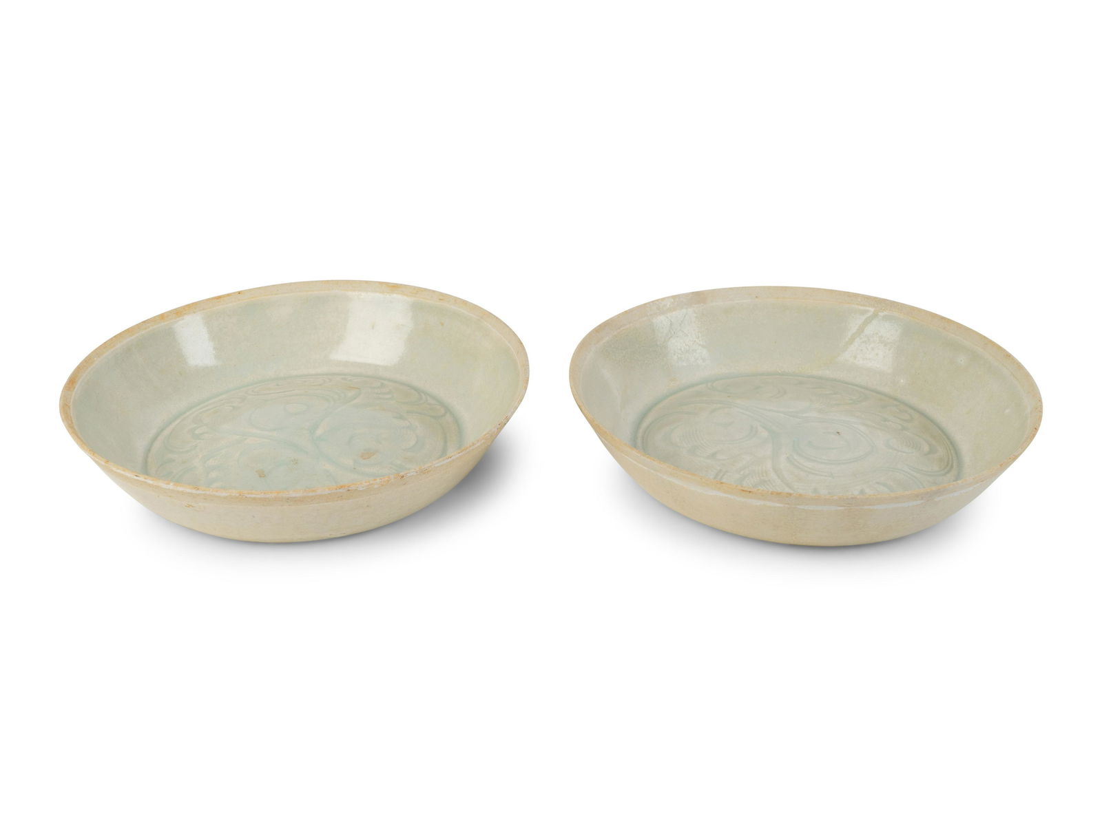 A Pair of Chinese Qingbai Porcelain Dishes Diameter 5 (1 of 2)