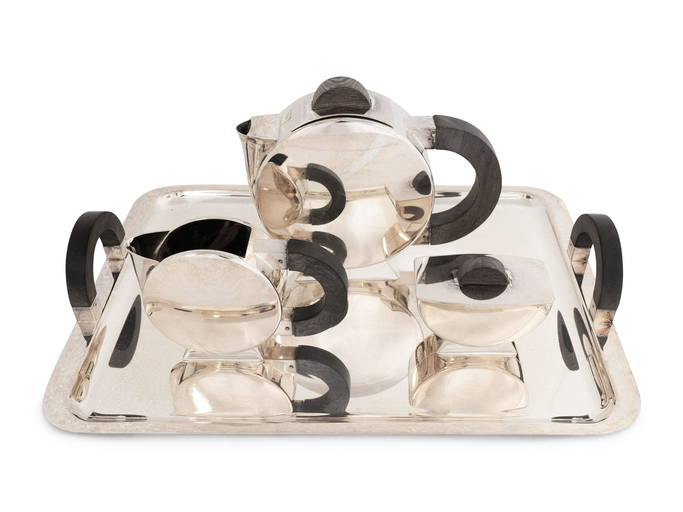 A Christofle Silverplate Tea Service