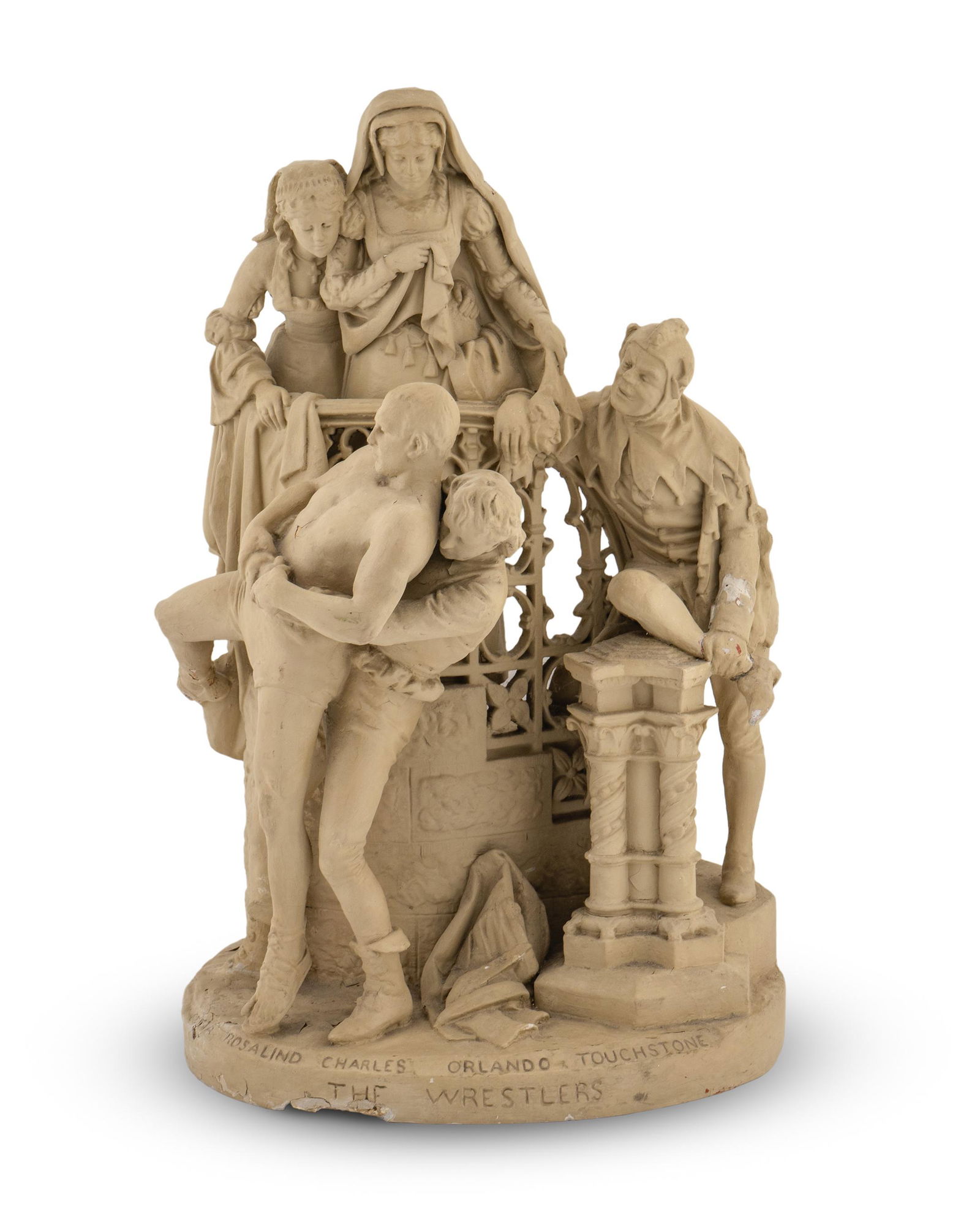 John Rogers (American, 1829-1904) The Wrestlers (1 of 2)