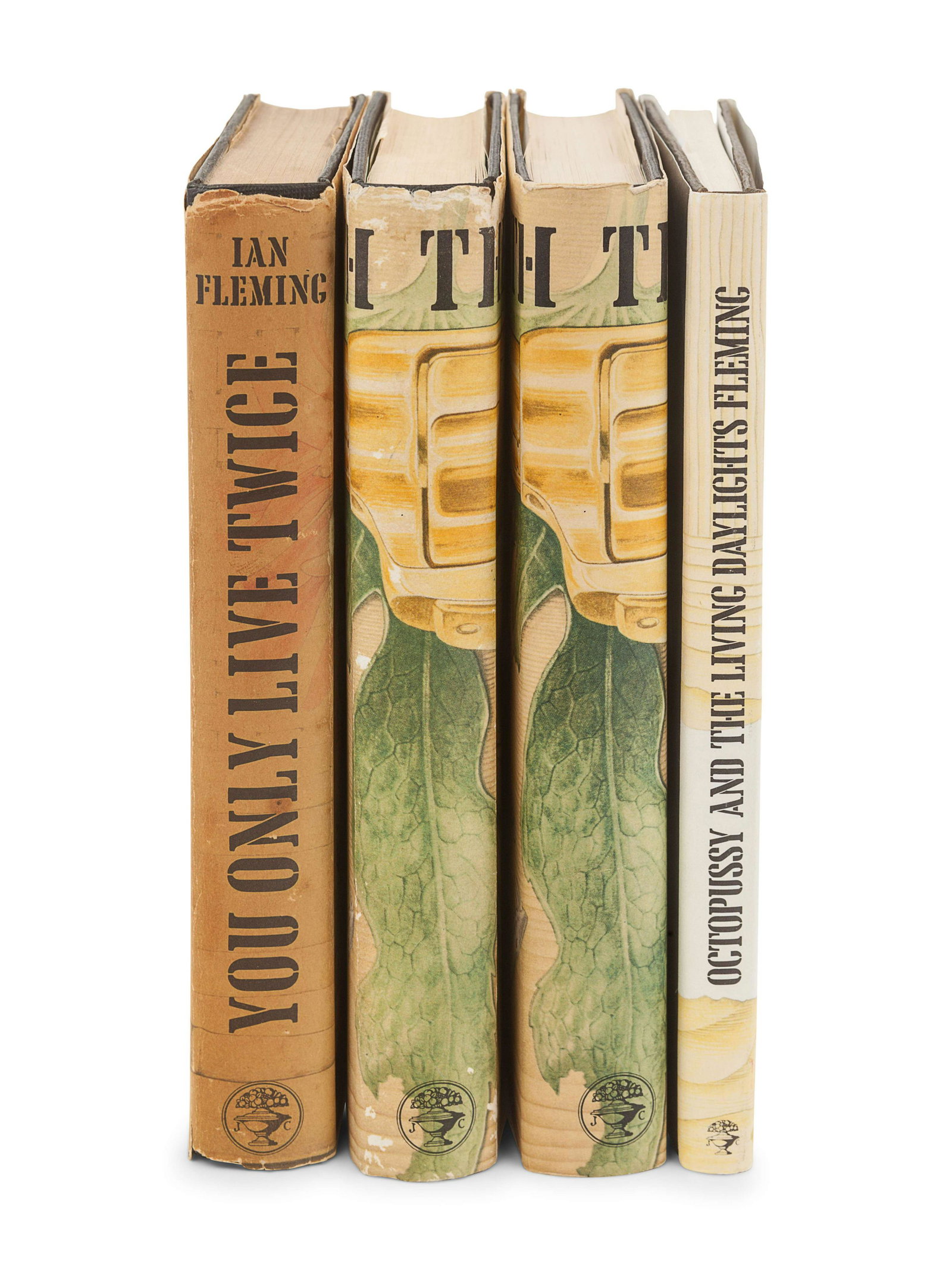[FLEMING, Ian] -- [FIRST EDITIONS]. A group of 4 works,: [FLEMING, Ian] -- [FIRST EDITIONS]. A group of 4 works, comprising: You Only Live Twice. London: Jonathan Cape, 1964. 8vo. Original black cloth decorated in gilt and silver. FIRST STATE with "First pu