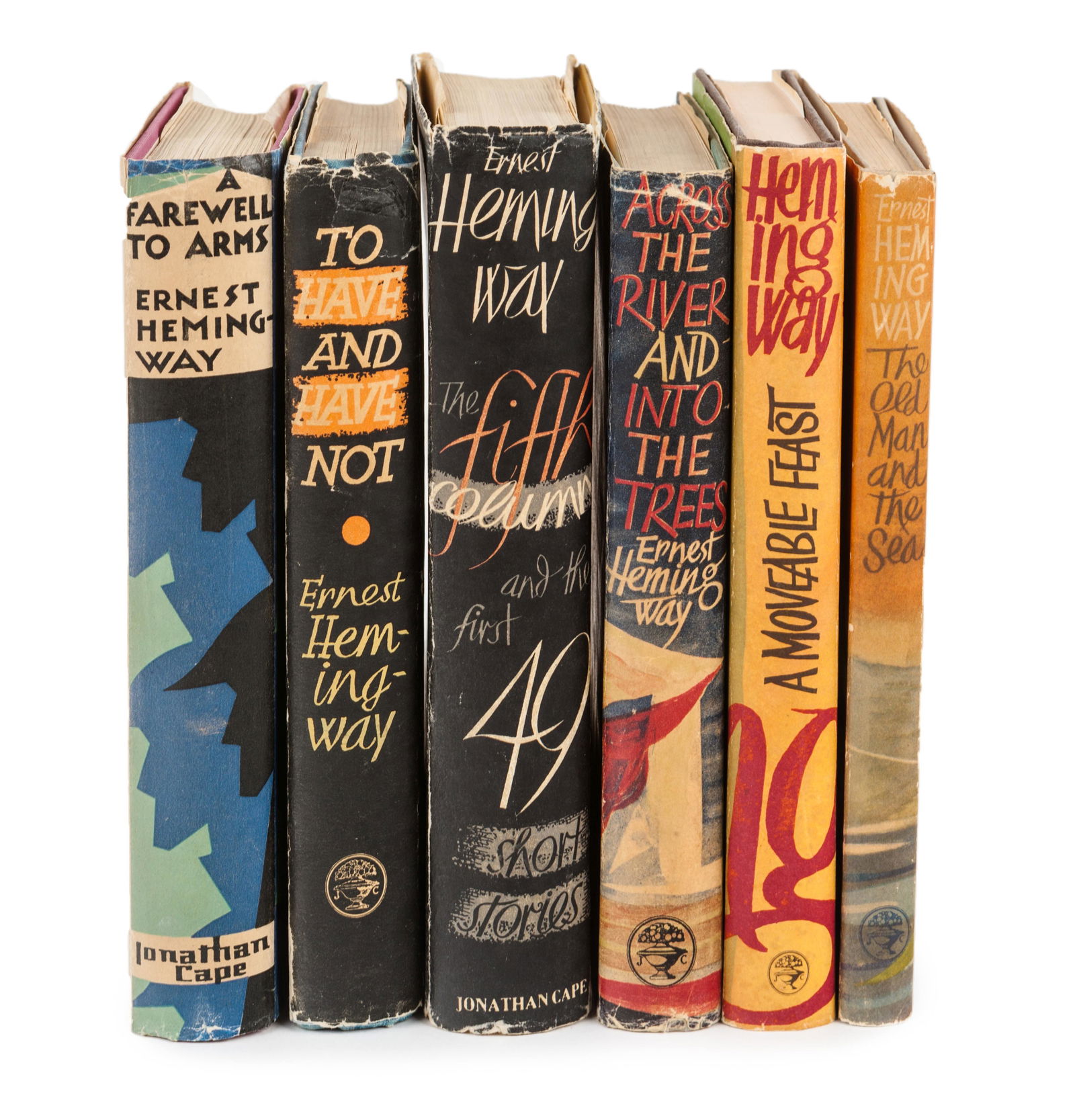 HEMINGWAY, Ernest. A group of 5 FIRST ENGLISH EDITIONS, (1 of 19)