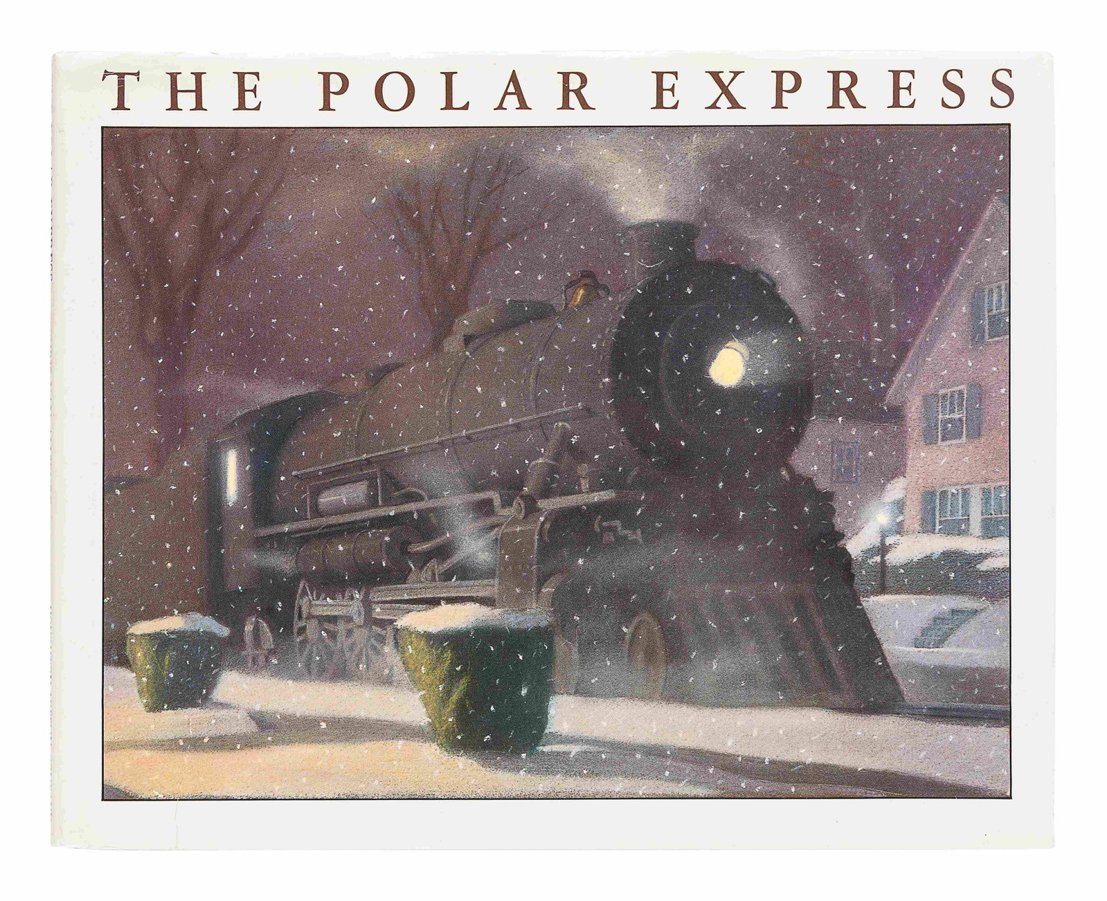 VAN ALLSBURG, Chris (b. 1949). The Polar Express.: VAN ALLSBURG, Chris (b. 1949). The Polar Express. Boston: Houghton Mifflin Company, 1985. 4to. Numerous illustrations. Original burgundy cloth stamped in silver; original pictorial dust jacket (1 1/2-