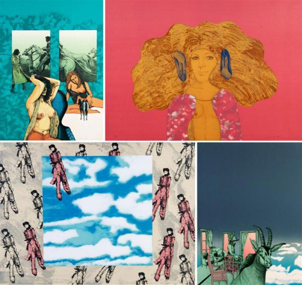 Masuo Ikeda, (Japanese, 1934-1997), Location and Scene : Masuo Ikeda (Japanese, 1934-1997) Location and Scene (portfolio of 12) lithographs edition 62/100, each signed (lower right) 30 x 22 inches (each).