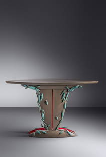 Wendy Maruyama (b. 1952) A Lesson in Excess from Louie: Wendy Maruyama (b. 1952) A Lesson in Excess from Louie XIV, 1992 cast bronze, polychromed mahogany signed 'Wendy Maruyama 1992' H 34 x W 70 x D 20 inches Provenance: Peter Joseph Gallery, New York, NY