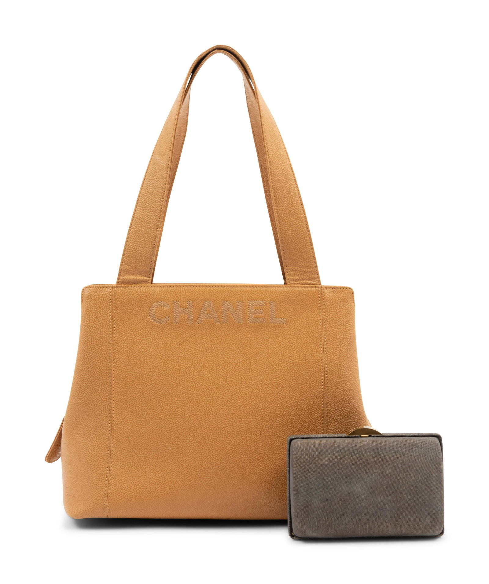 Two Chanel Bags: One Leather Hand Bag, One Metallic (1 of 10)