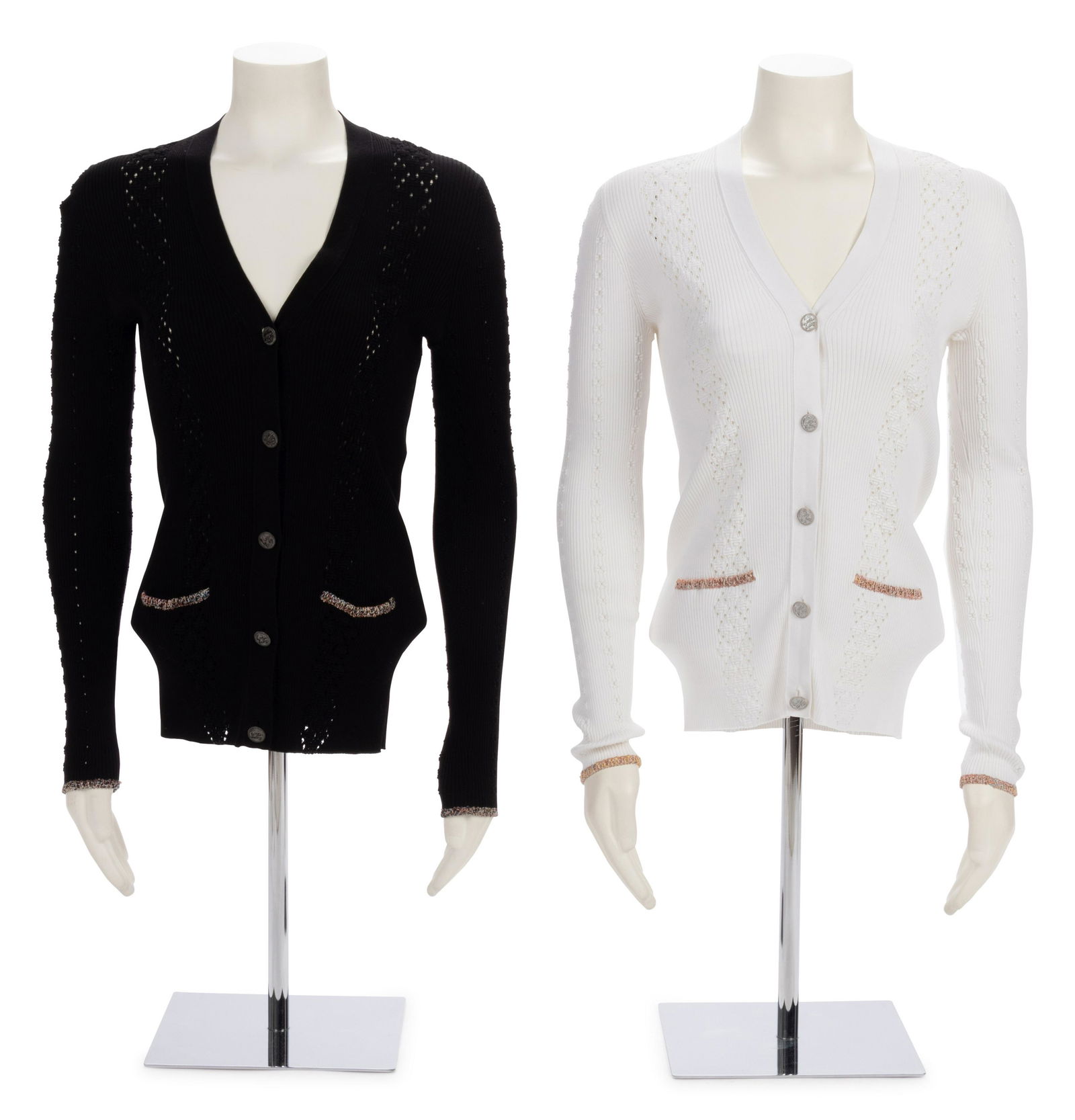 Two Chanel Matching Knit Cardigans, 2000's (1 of 3)