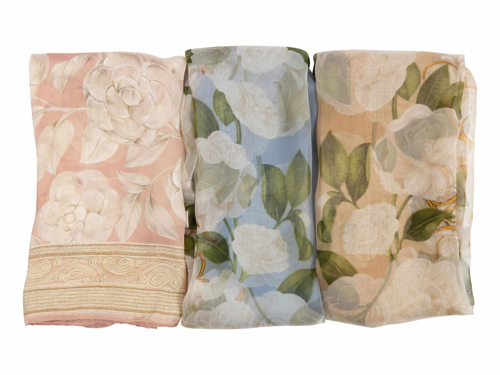 Three Chanel Silk Scarves (1 of 7)