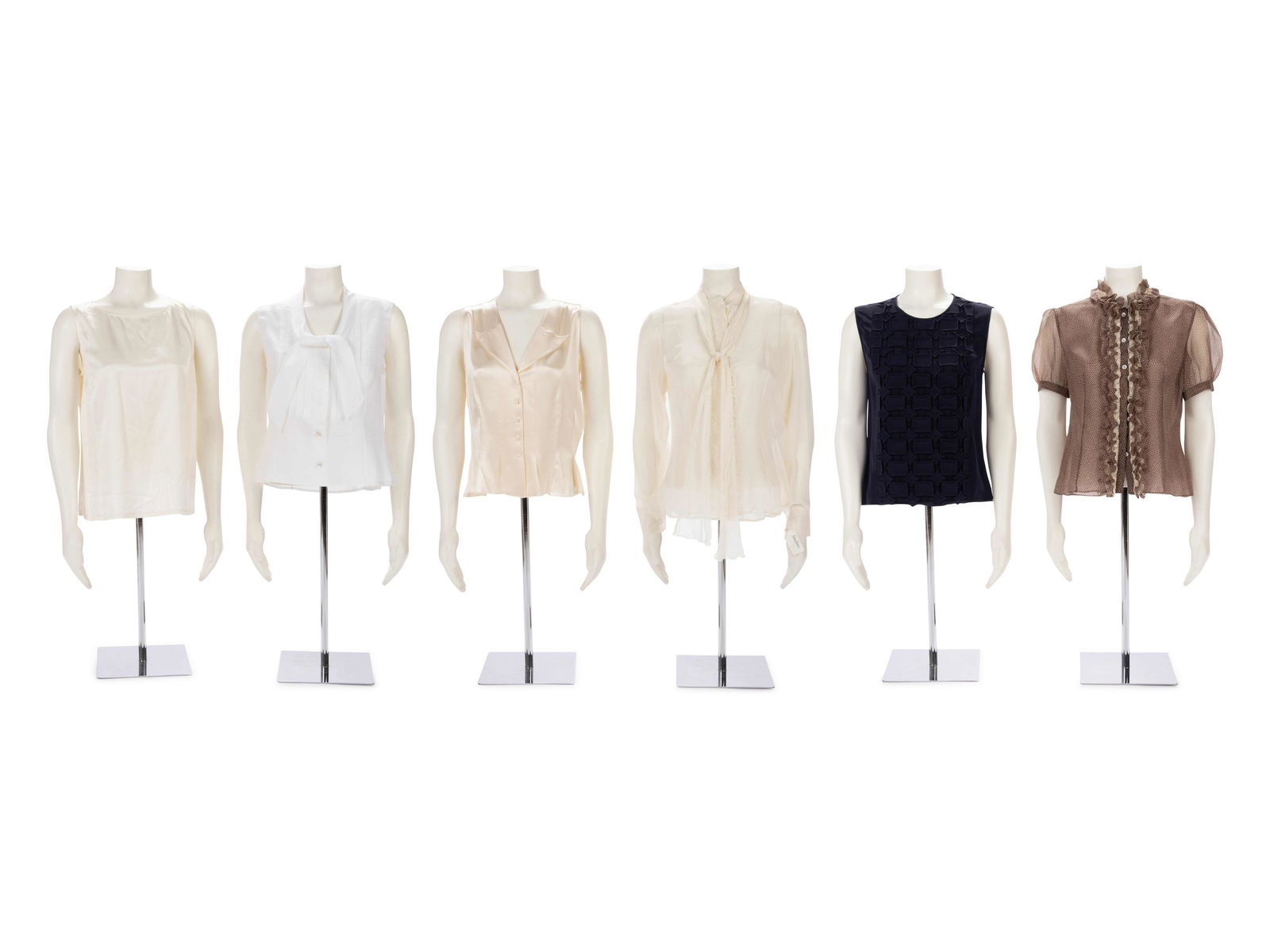 Six Designer Tops: Three Chanel, One Rena Lange, One (1 of 6)