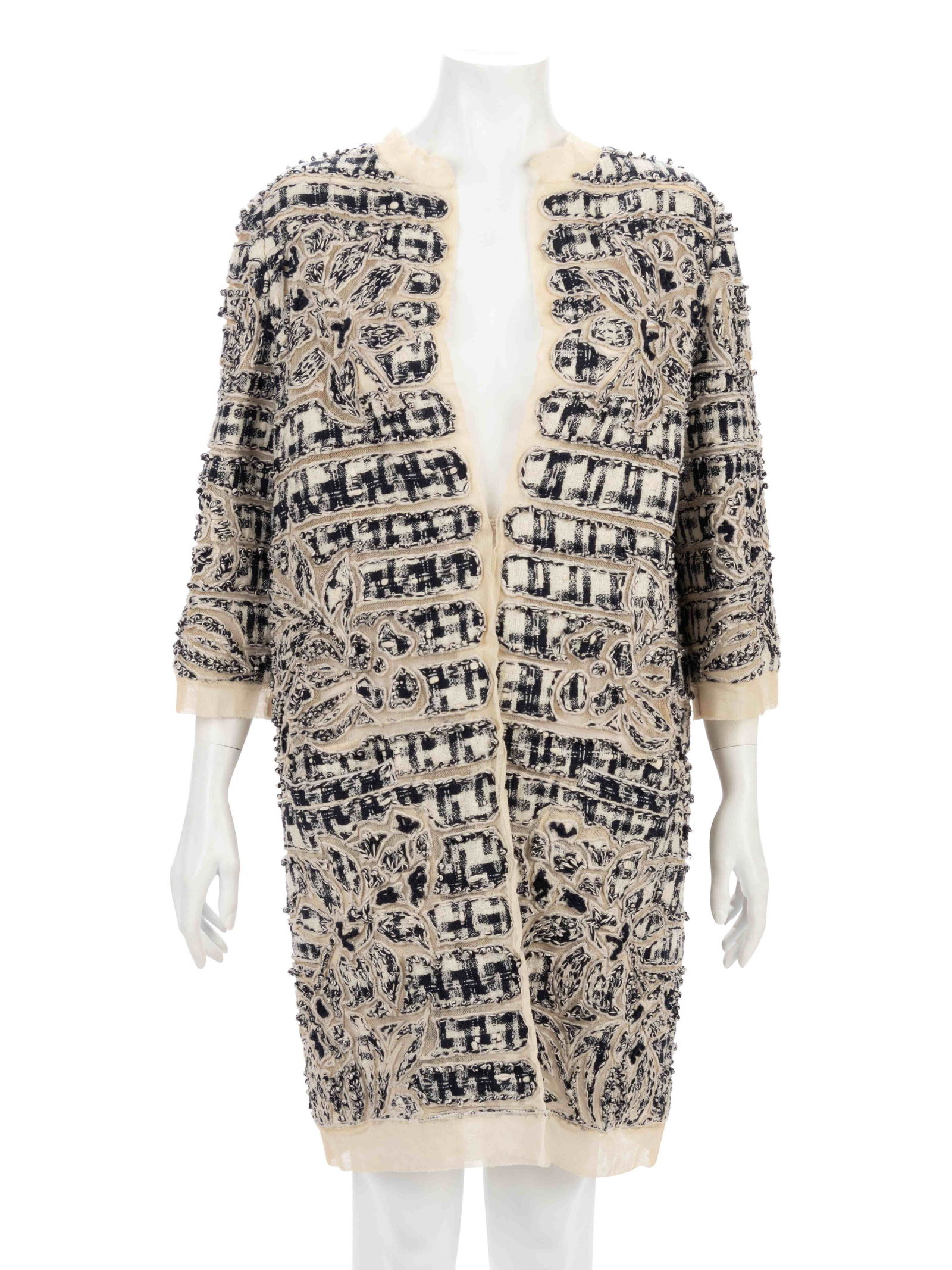 Oscar de la Renta Boucle Applique on Net Jacket, Resort (1 of 5)