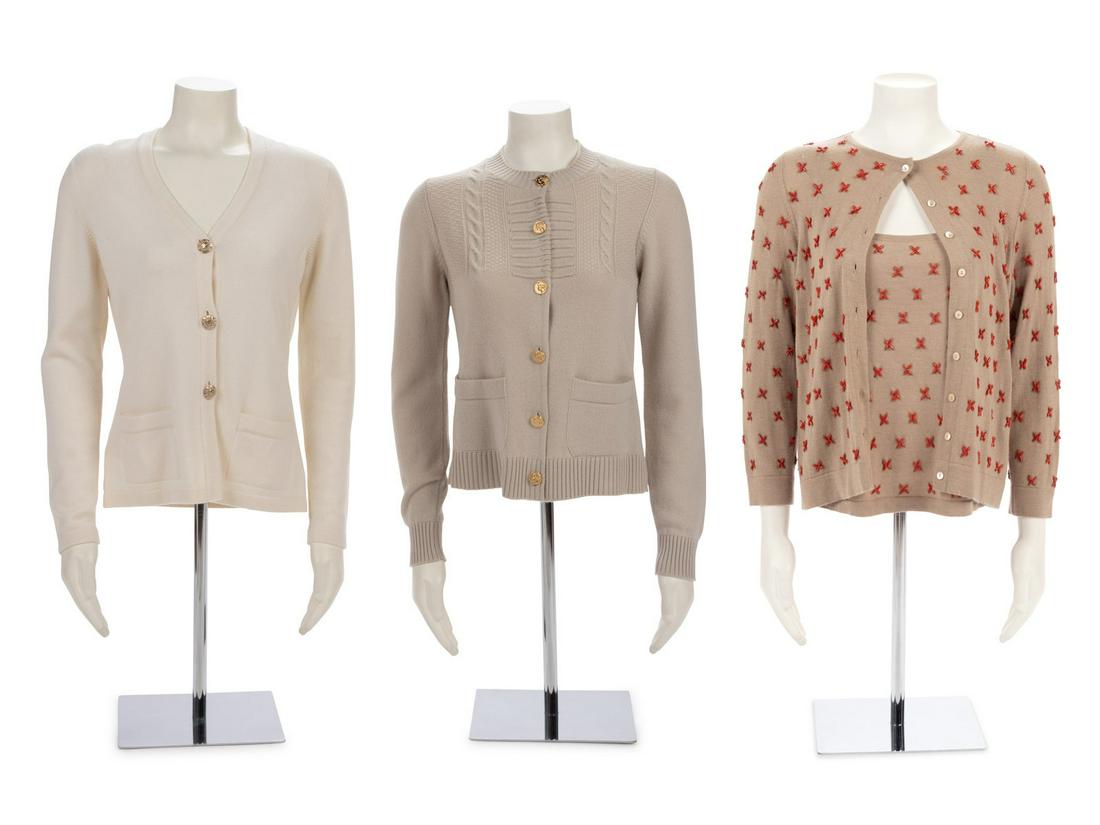 Four Knit Items: Two Chanel, Two Oscar de la Renta (1 of 4)