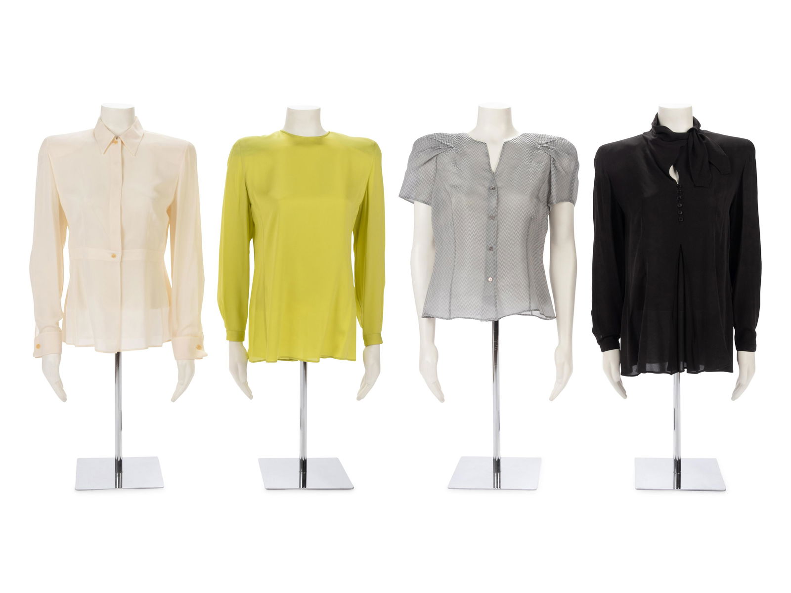 Four Giorgio Armani Silk Blouses (1 of 5)