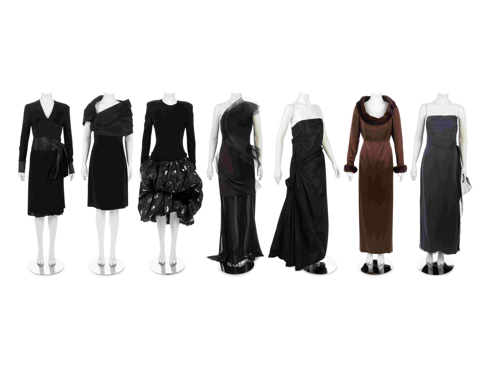 Collection of Seven Designer Evening Dresses: One (1 of 10)