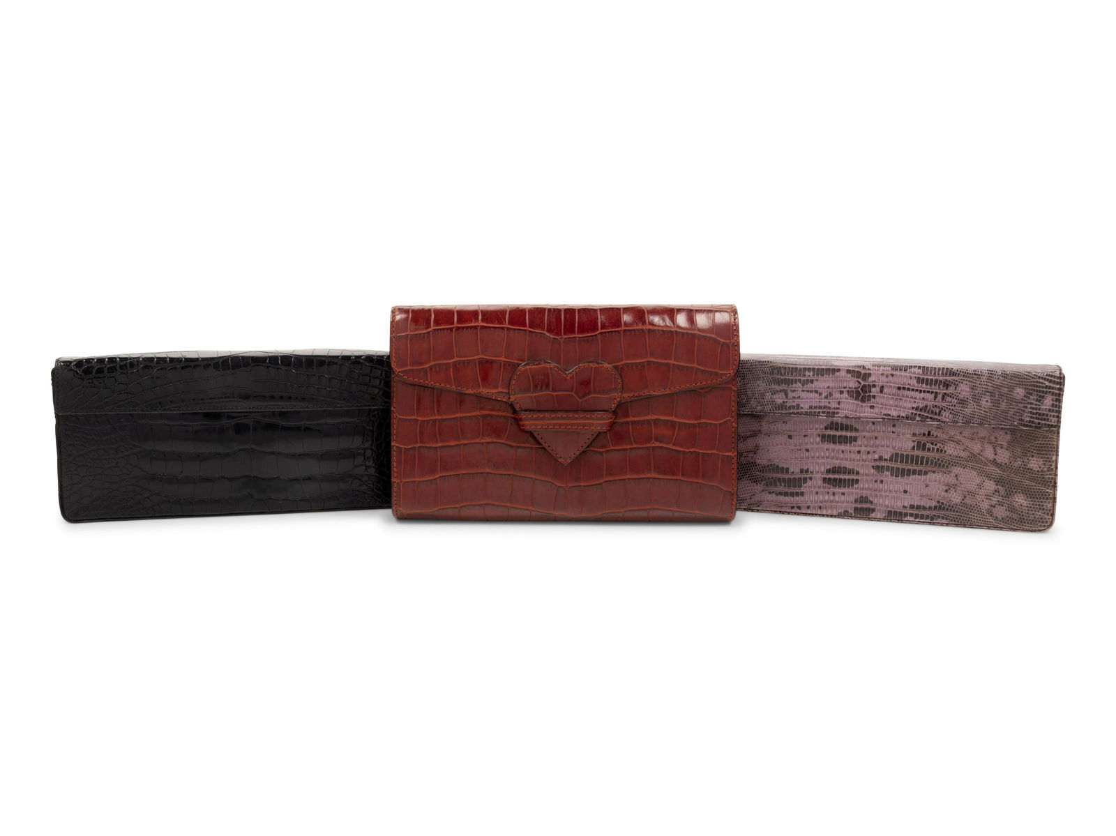 Three Designer Leather Clutches: Two Prada, One Rena (1 of 5)