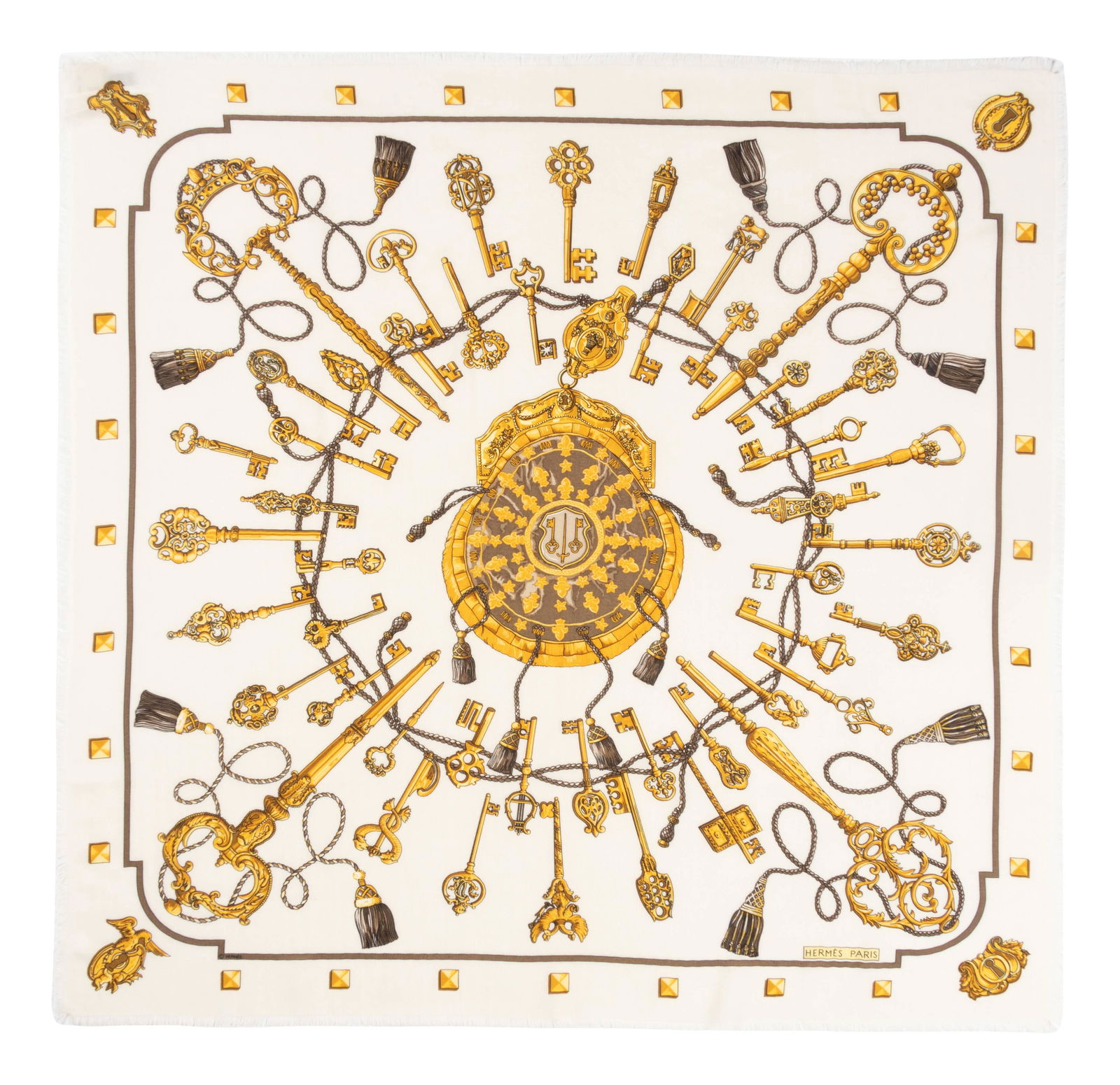 Hermes 90cm Cashmere/Silk Scarf (1 of 3)