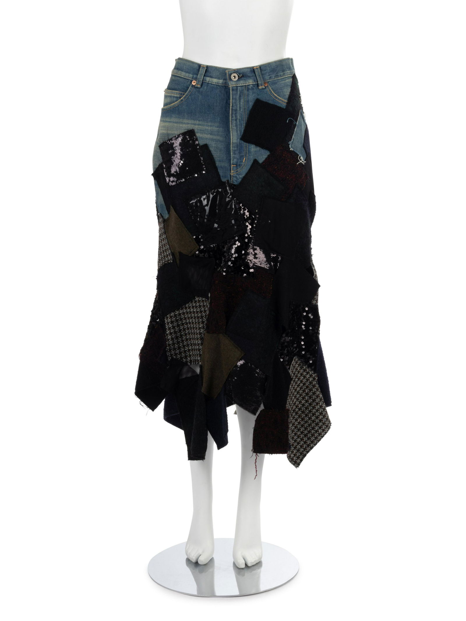 Junya Watanabe Patched Denim Skirt, Fall/Winter 2014 (1 of 5)