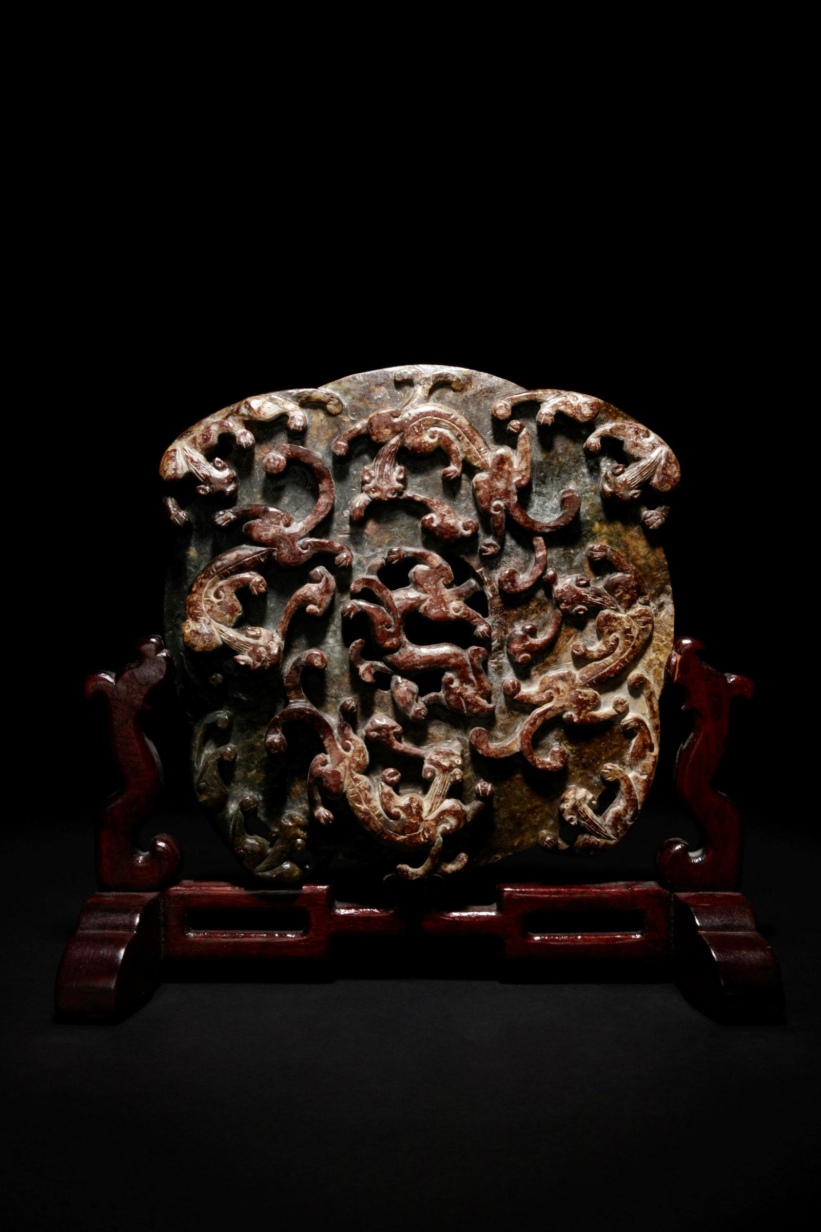 A Carved Jade Bi Disk (1 of 3)
