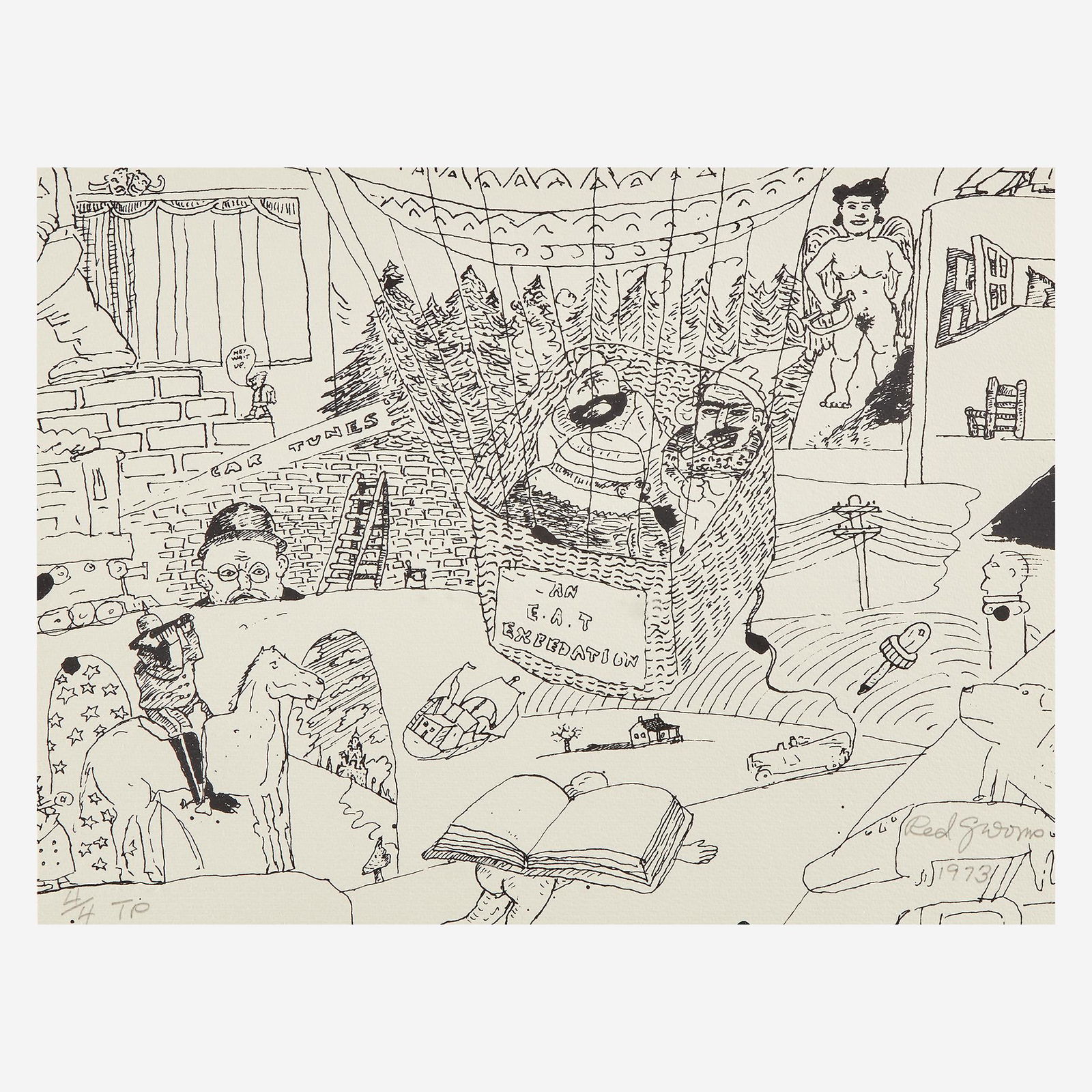 Red Grooms (American, B. 1937), , An E.A.T Expedition (1 of 2)