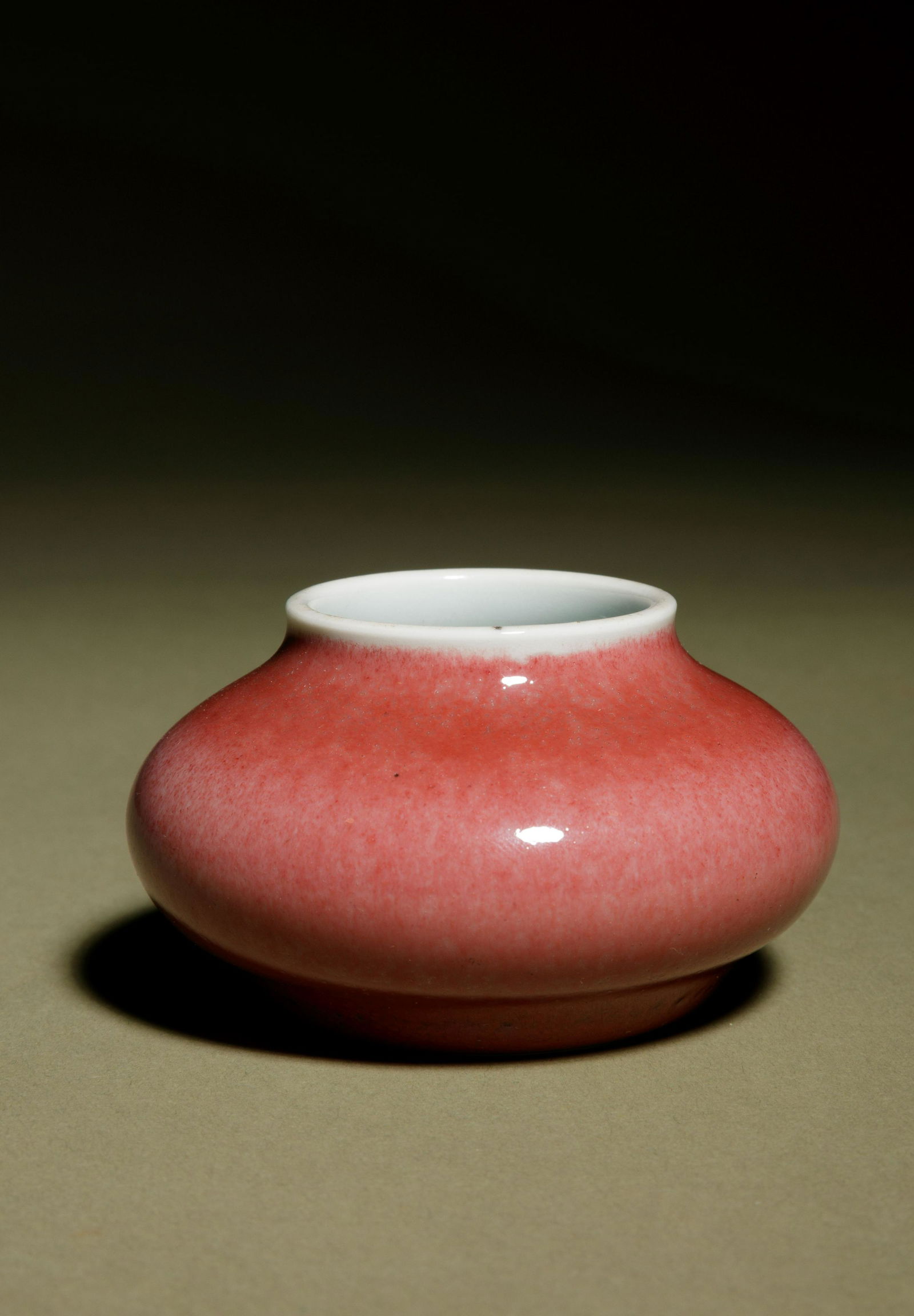 A Chinese Copper Red Glazed Porcelain Brush Washer (1 of 2)