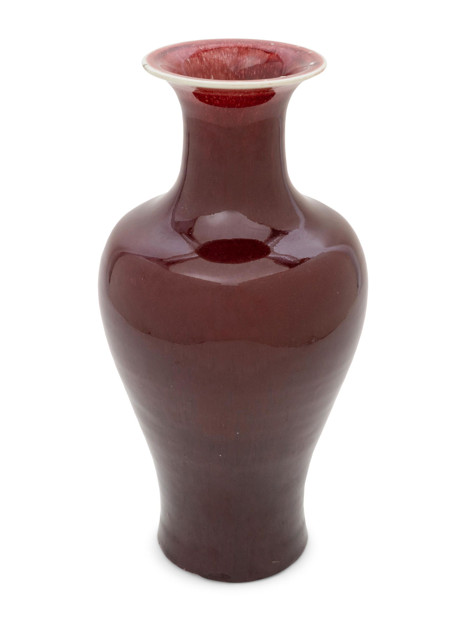 A Chinese Copper Red Glazed Bottle Vase (1 of 1)
