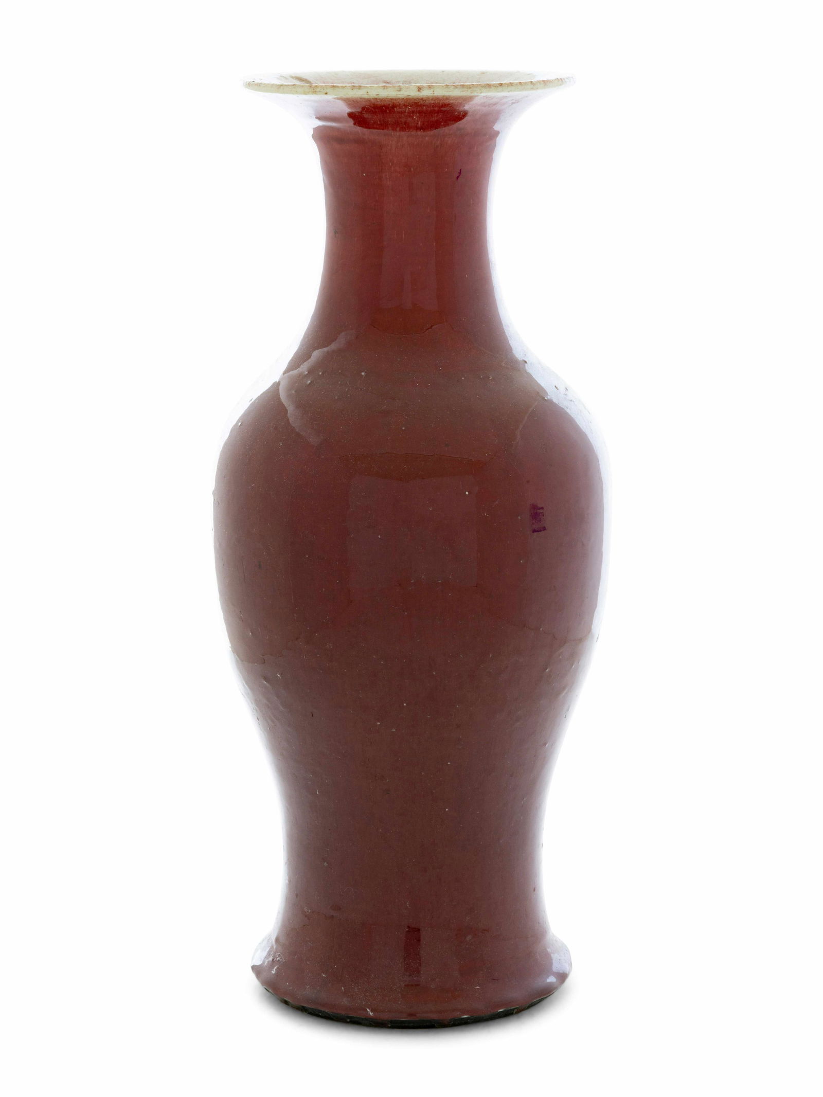 A Chinese Copper Red Glazed Yen-Yen Vase (1 of 2)
