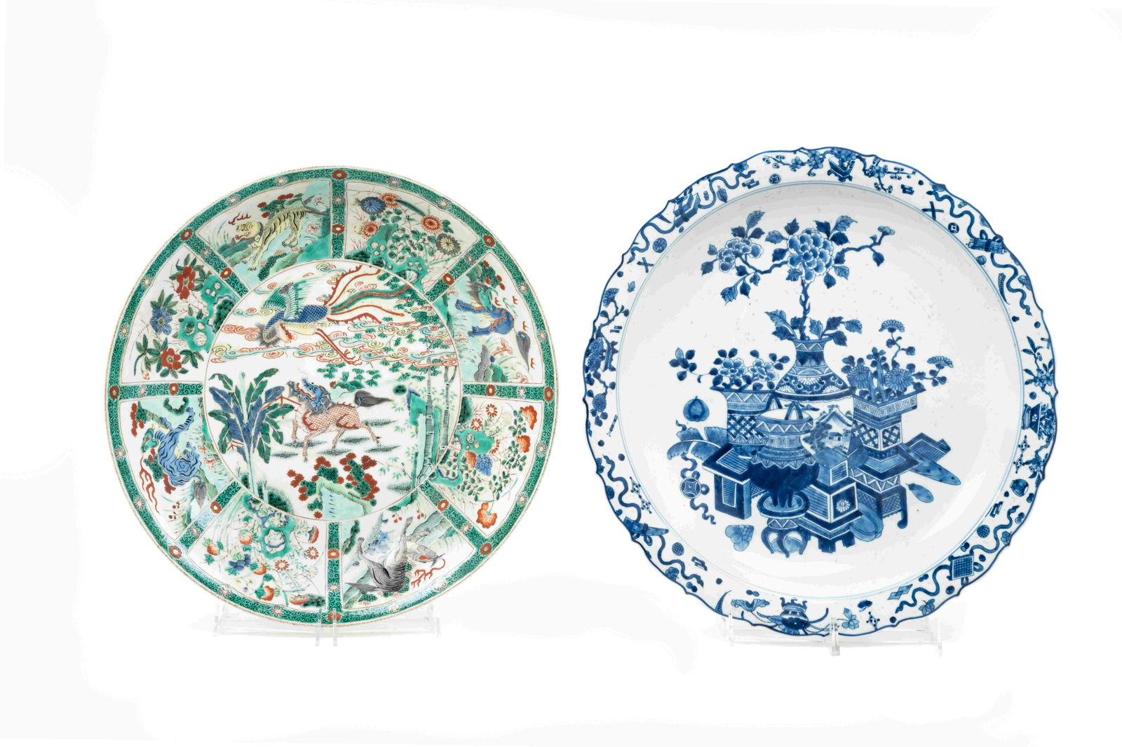 Two Large Chinese Porcelain Plates (1 of 4)