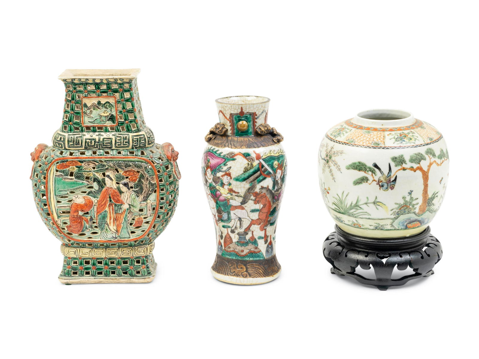 Three Chinese Porcelain Vases (1 of 6)