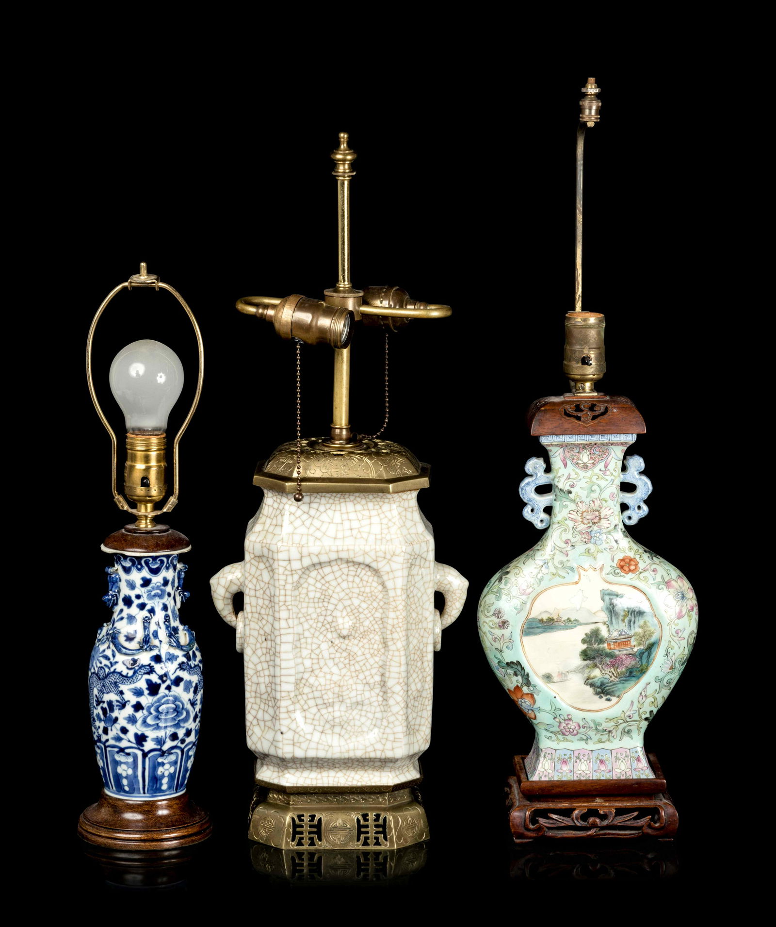 Three Chinese Porcelain Vases (1 of 3)