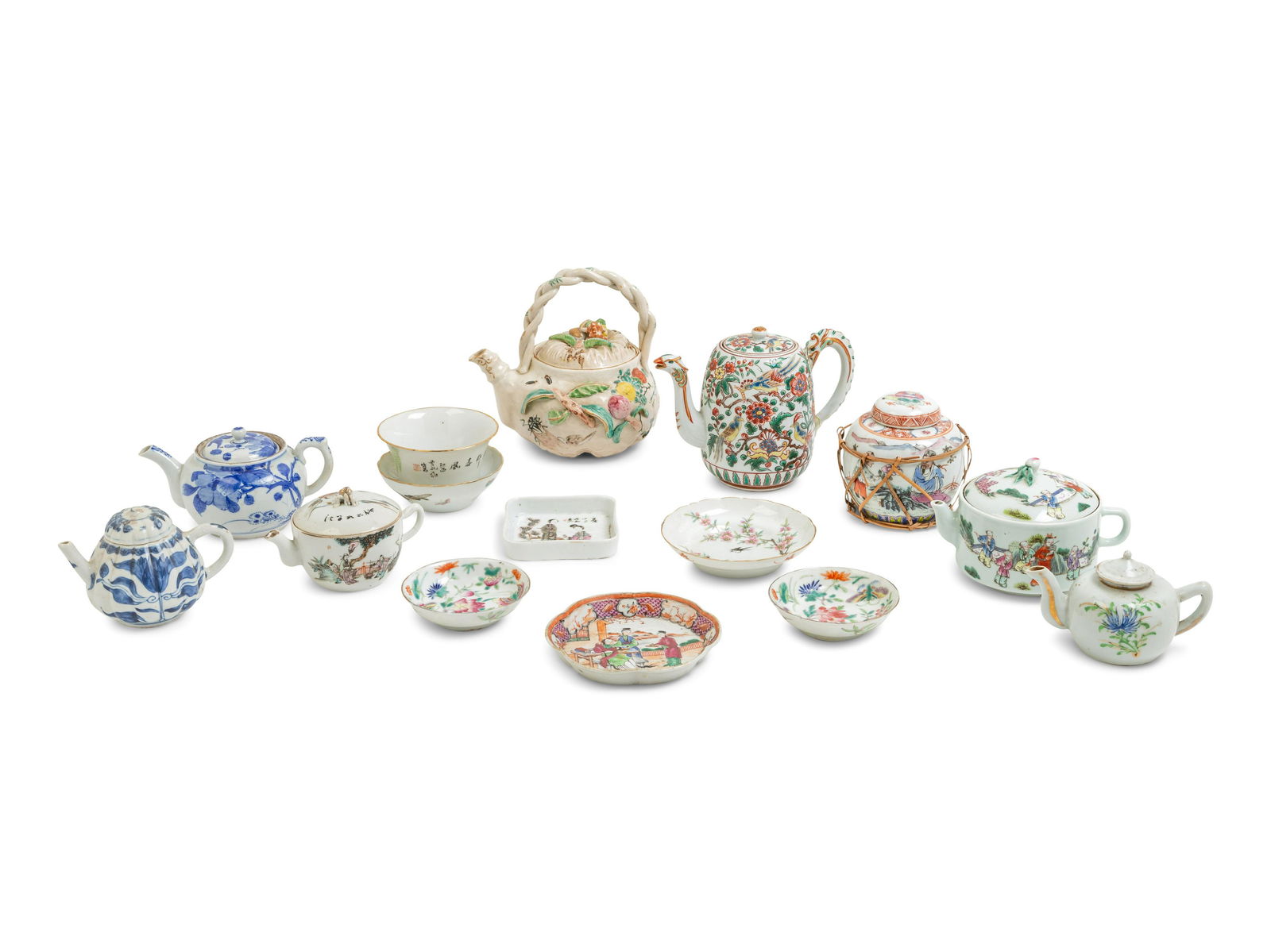 15 Chinese Porcelain Tea Wares (1 of 5)