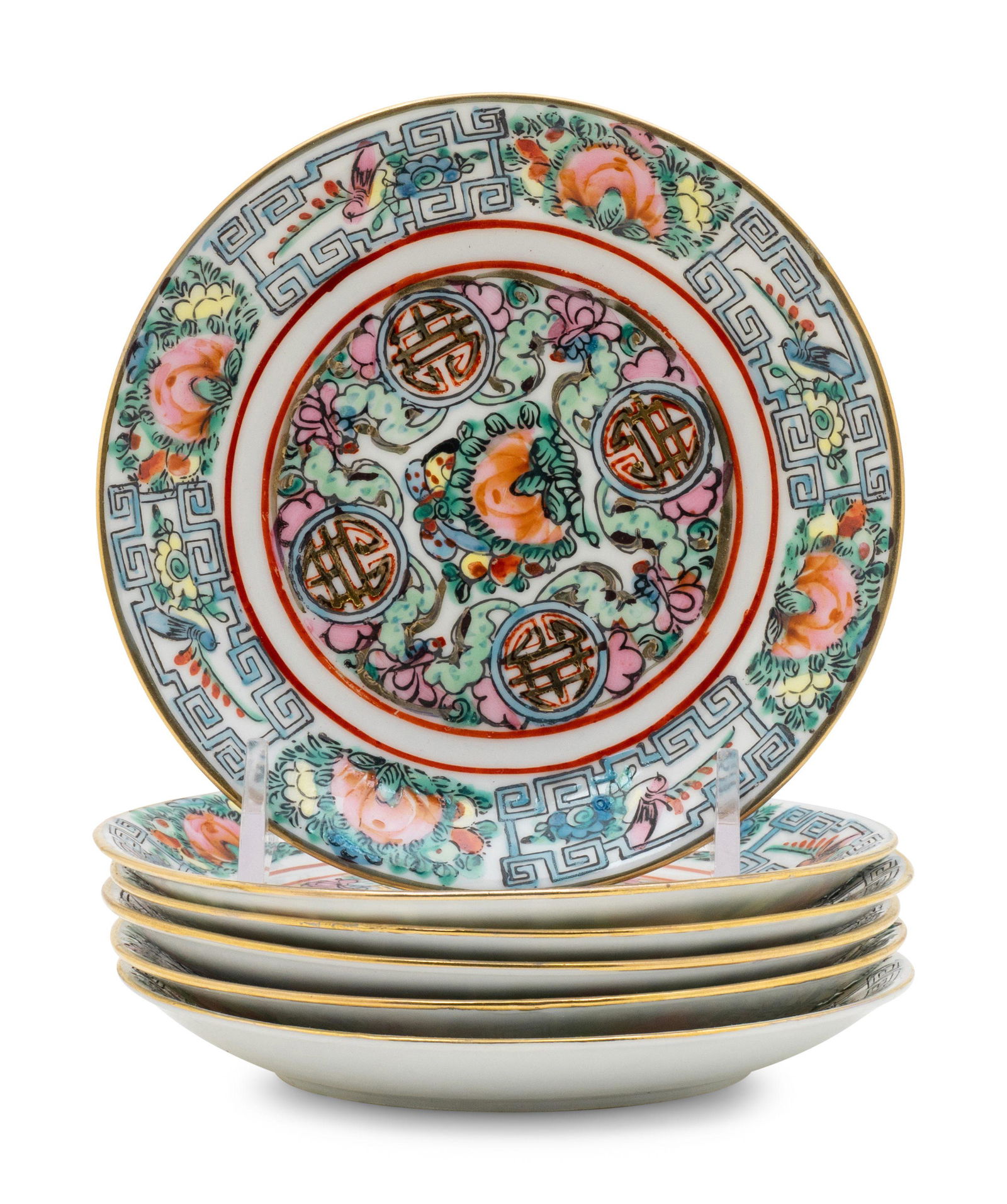 A Partial Set of Chinese Rose Medallion Porcelain (1 of 3)
