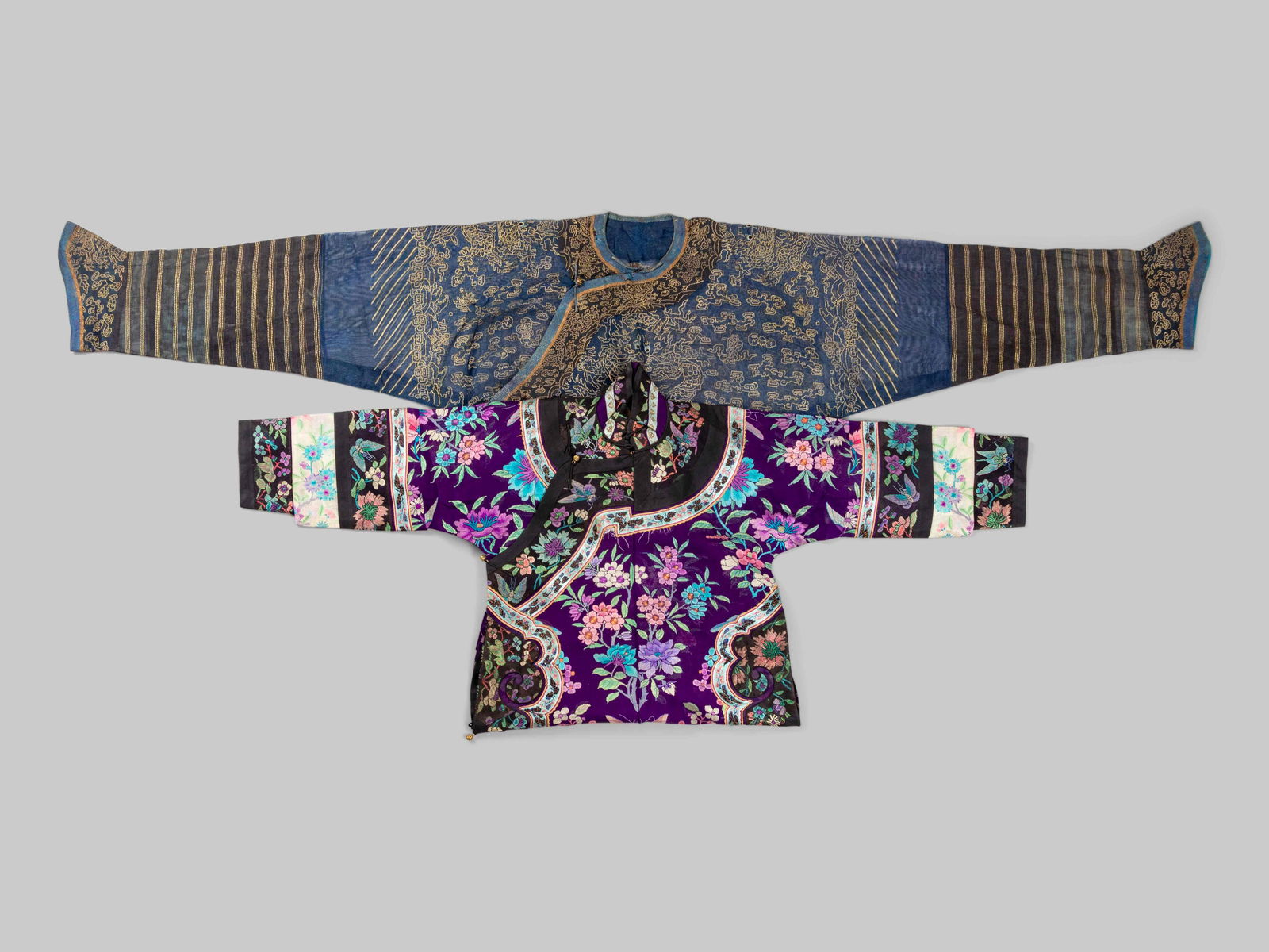 Two Chinese Silk Gauze Summer Robes (1 of 5)