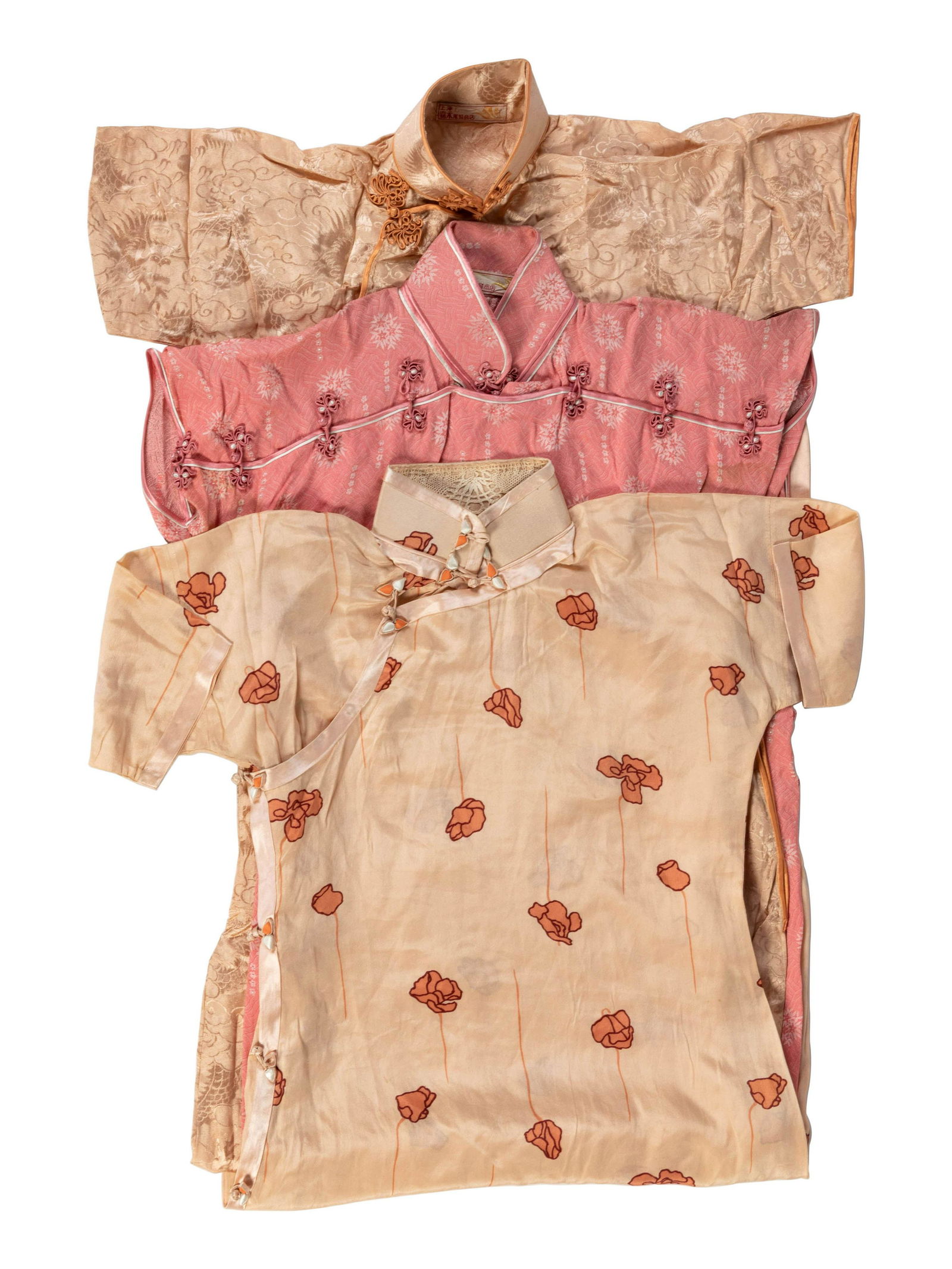 Three Chinese Silk Woven Lady's Cheongsam, Qipao (1 of 4)