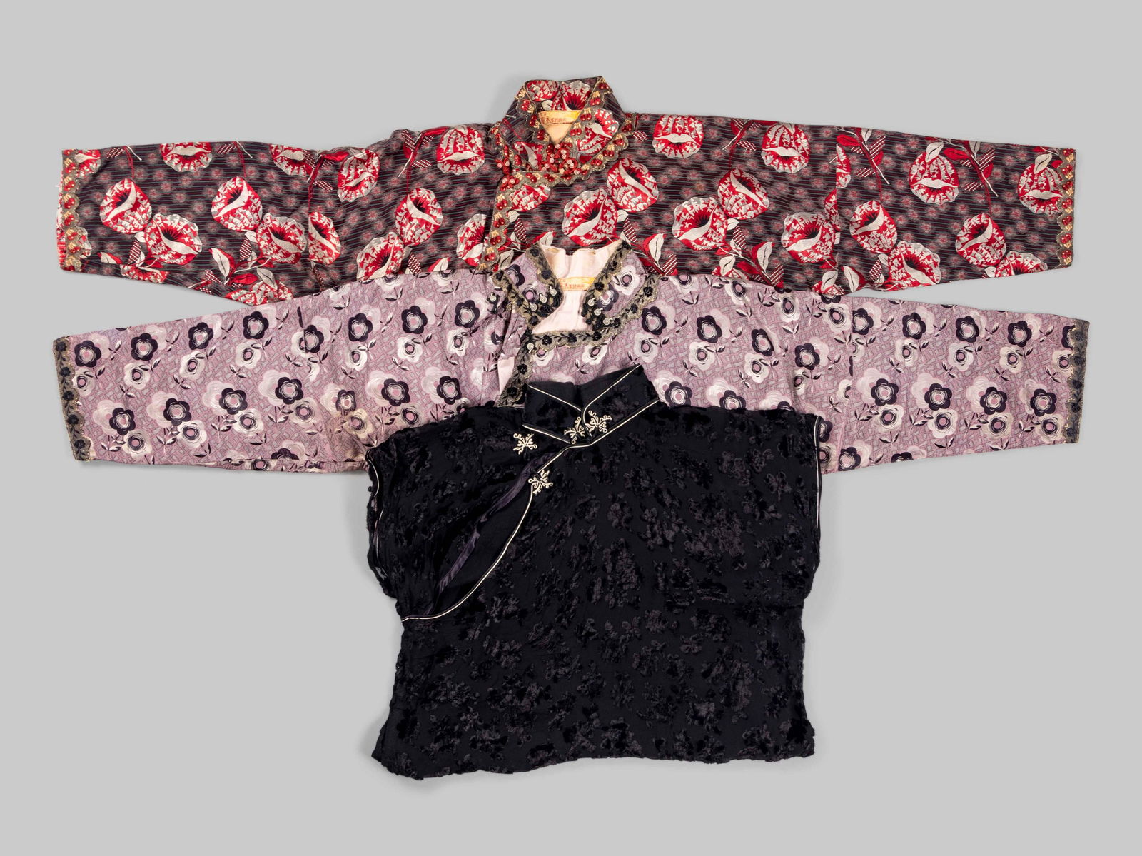 Three Chinese Silk Ladies' Cheongsam, Qipao (1 of 9)