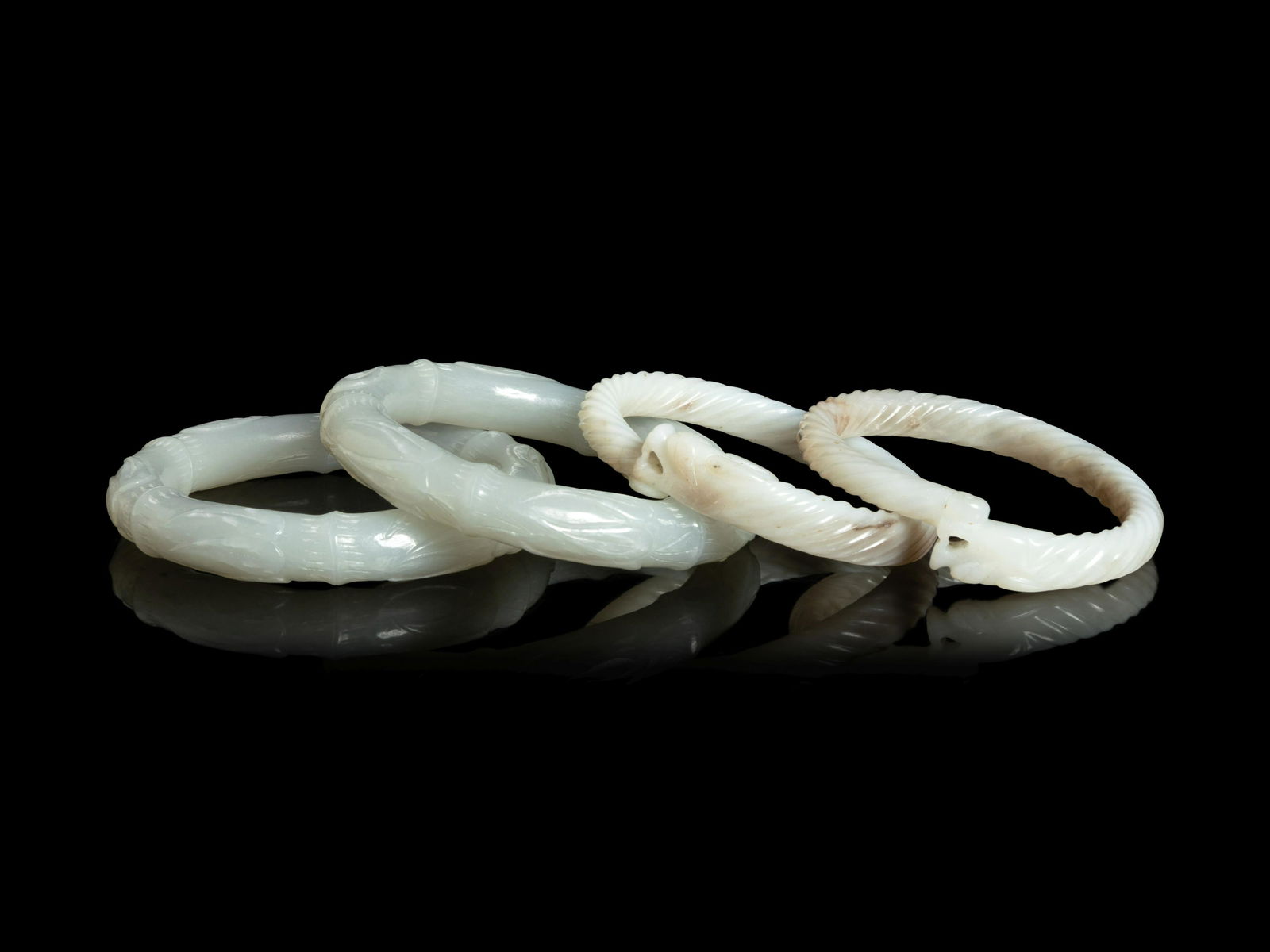 Two Pairs of Jade Bangles (1 of 6)