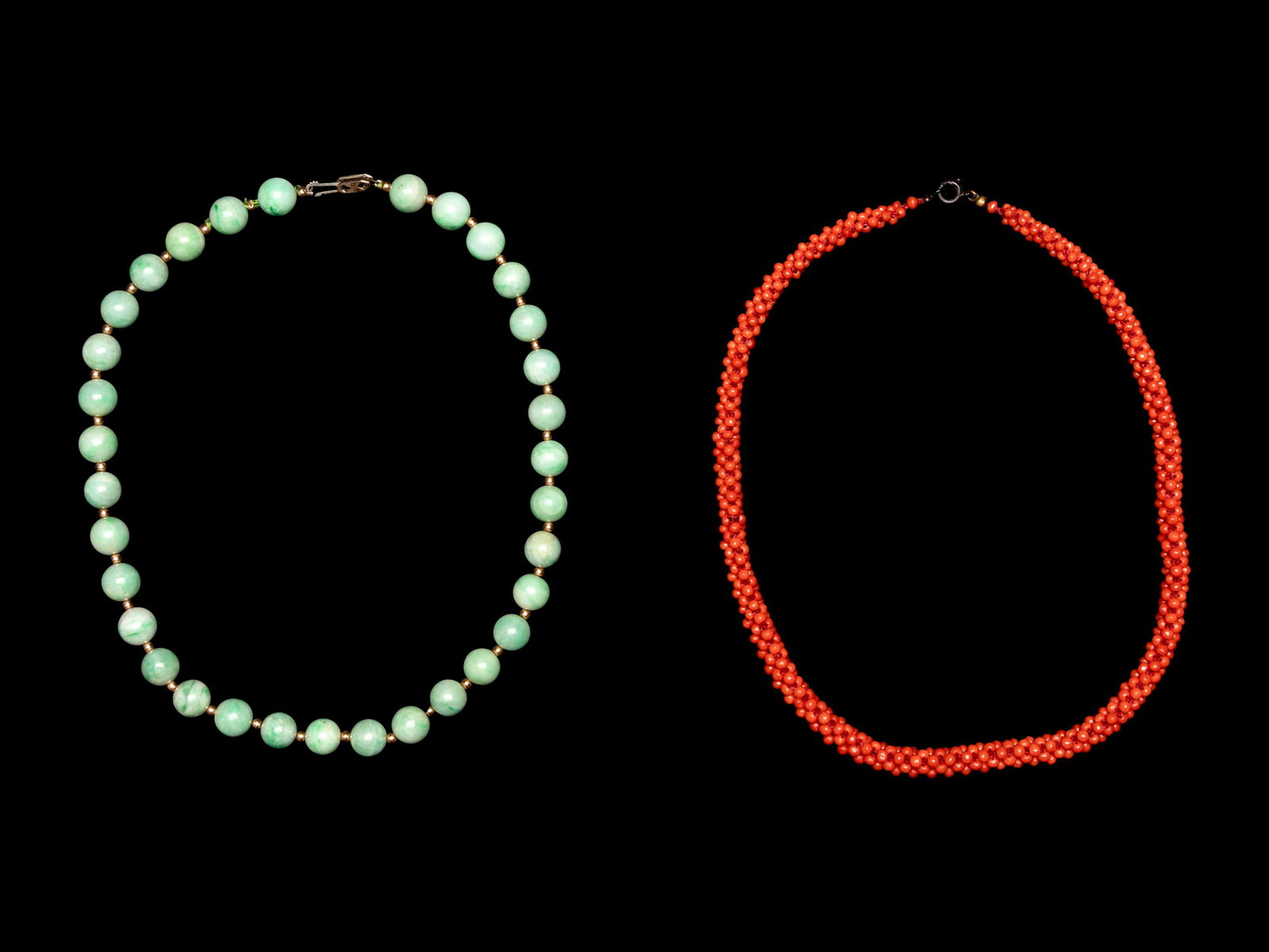 Two Chinese Beaded Necklaces (1 of 3)