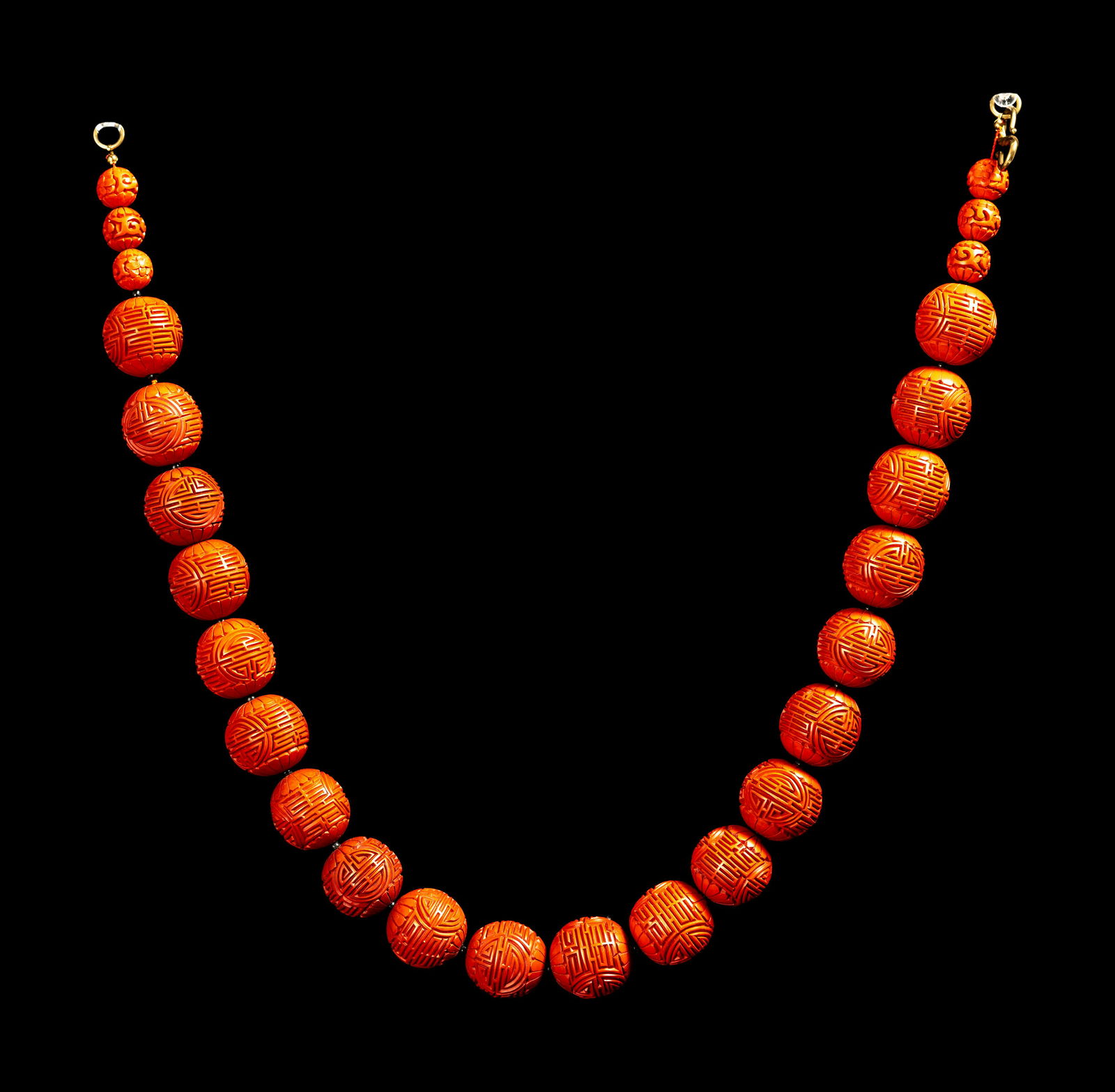 Two Chinese Jewelry and A Chinese Embroidered Silk (1 of 4)