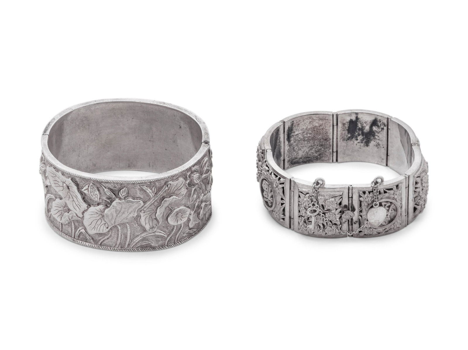 Two Chinese Silver Bracelets (1 of 2)