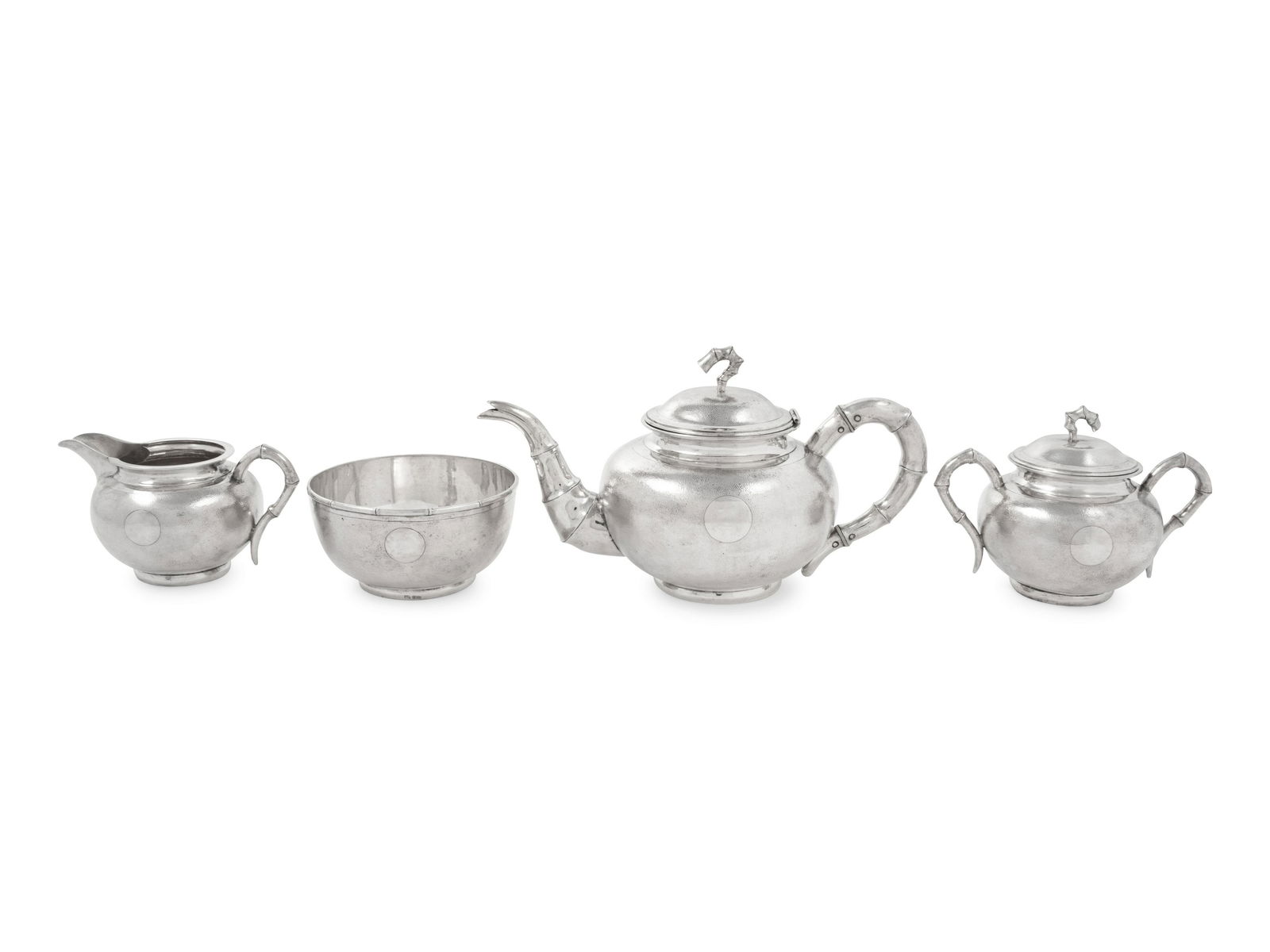 A Chinese Export Silver Tea Service (1 of 3)