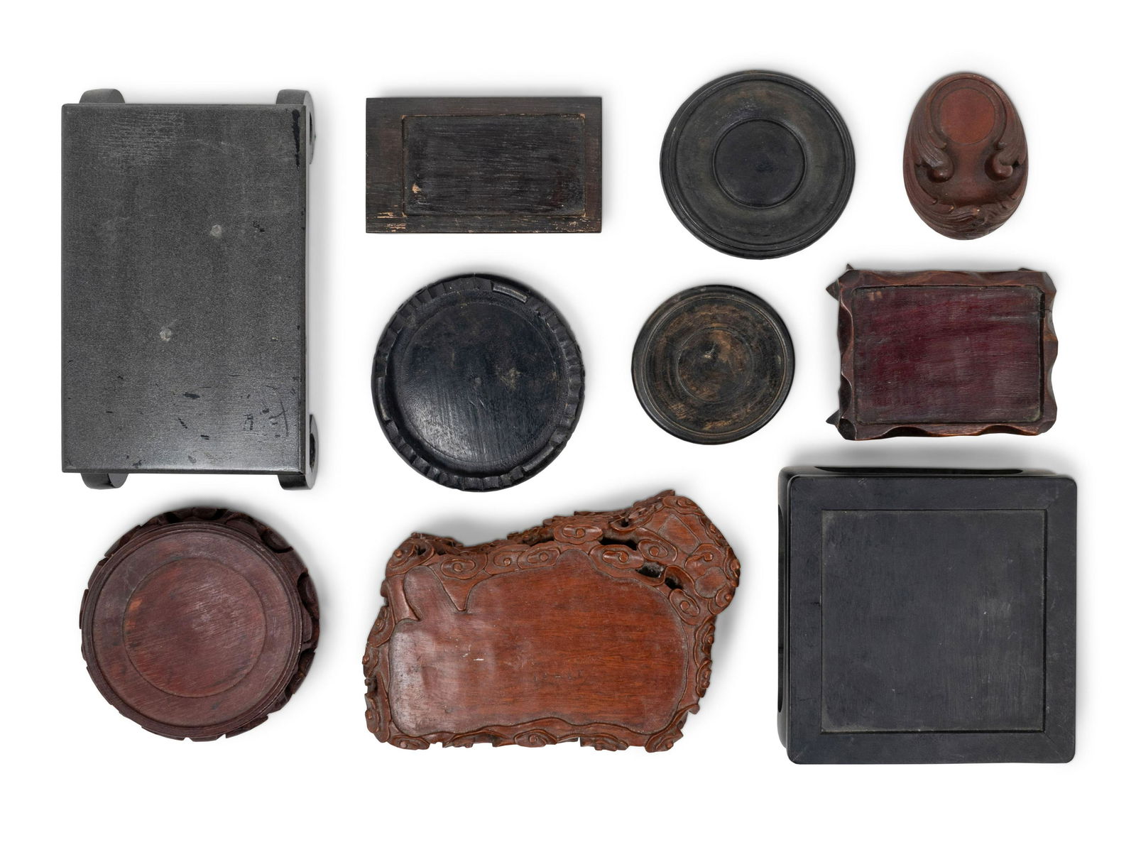 Ten Chinese Hardwood Stands (1 of 3)